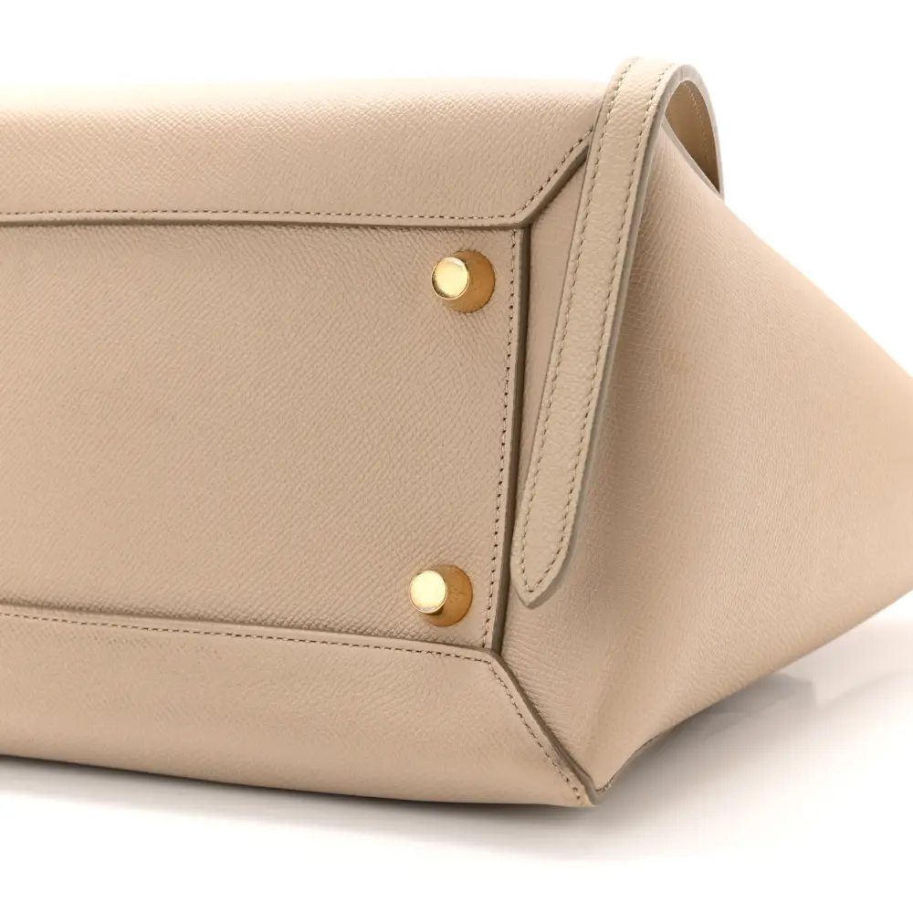 Celine Light Taupe Grained Calfskin Leather Mini Belt Bag Rep1:1High-quality replica