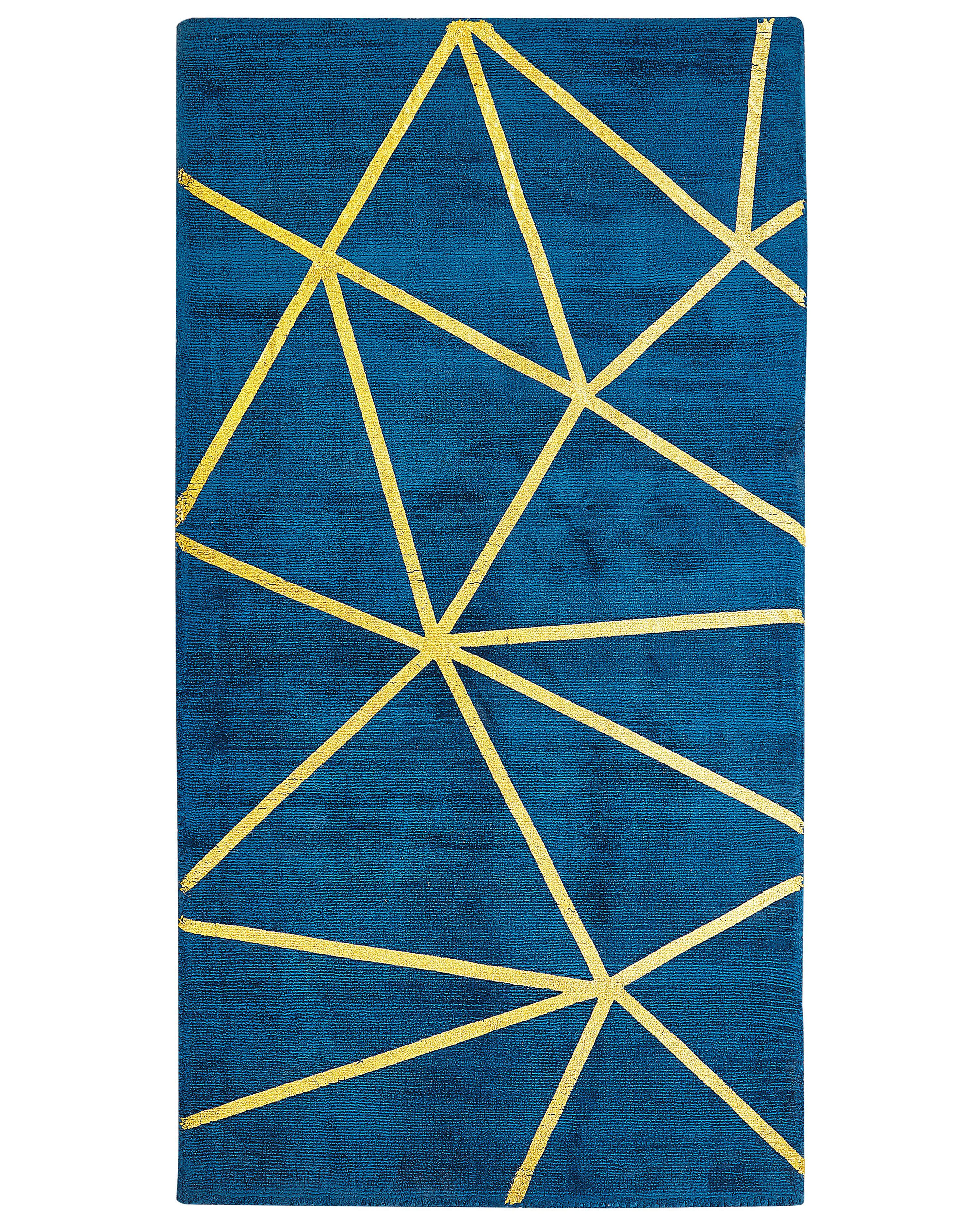 Rug HAVZA Blue 80 x 150 cm Viscose