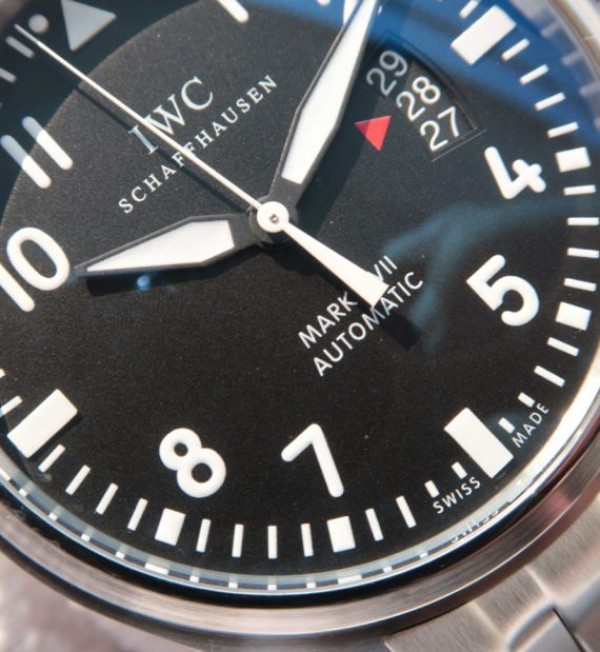 Replica IWC MKF Mark XVII Black Dial SS Bracelet A2892 - Elite Watch Atelier
