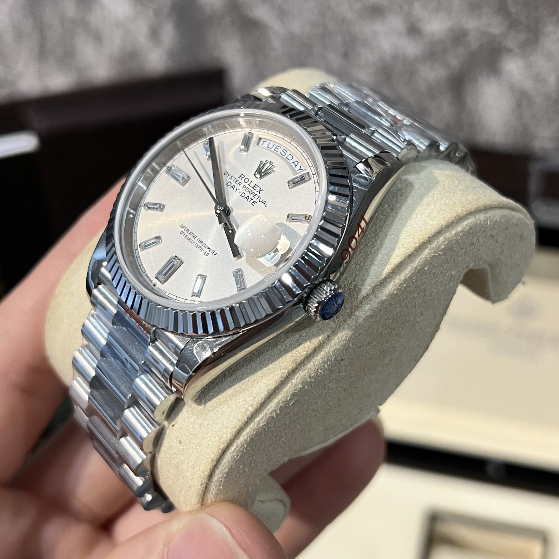 Rolex Day-Date 228239 Replica Watch White Dial Refine 166gram GM V2 40mm - Top club