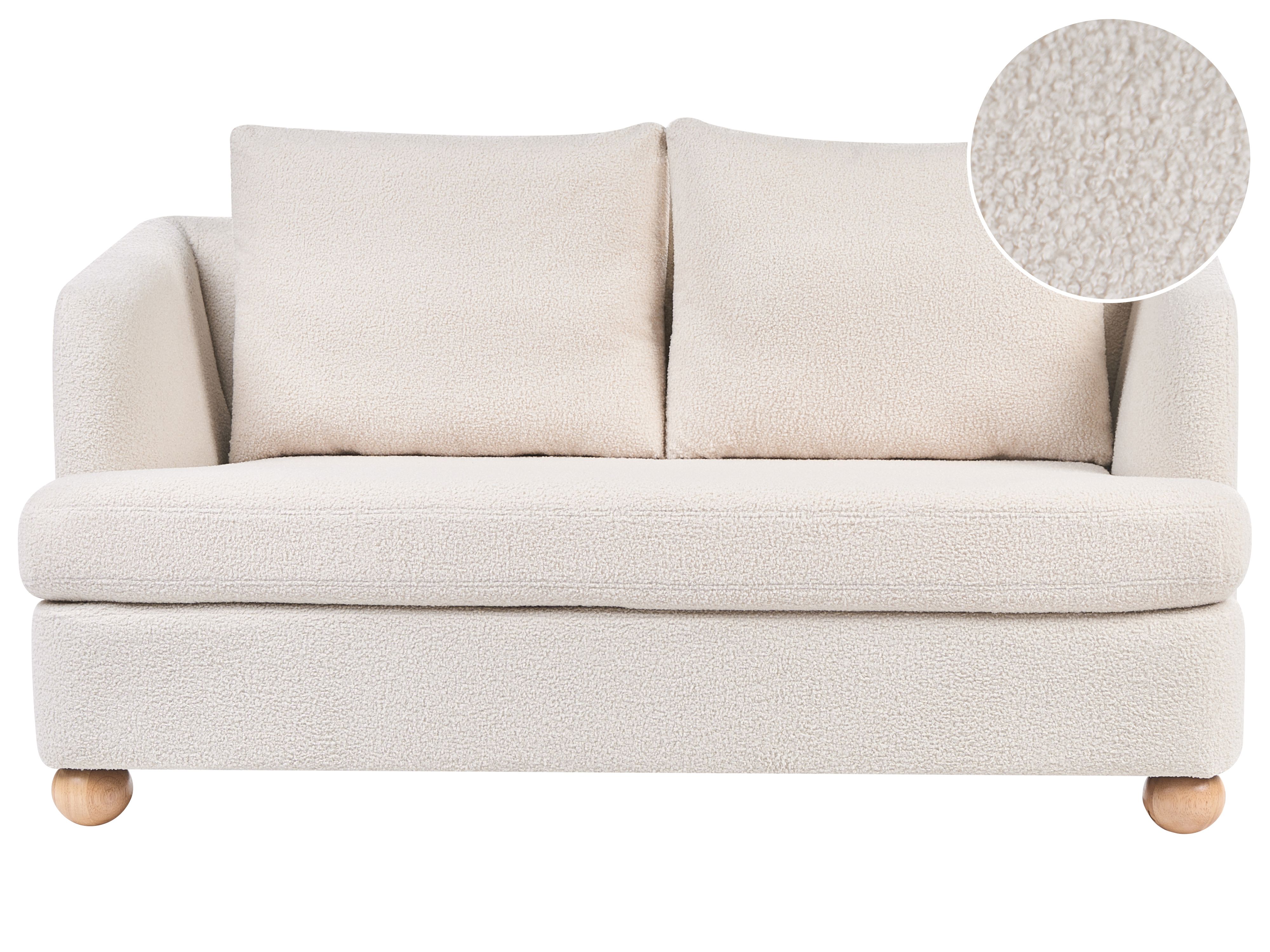 Sofa 2 Seater RATTVIK Boucle Off-White