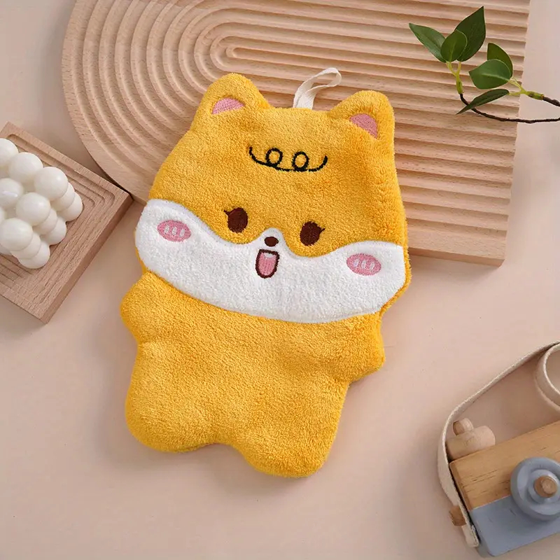 Cute Cartoon Hand Towel With Strong Water Absorption And Quick Drying Properties