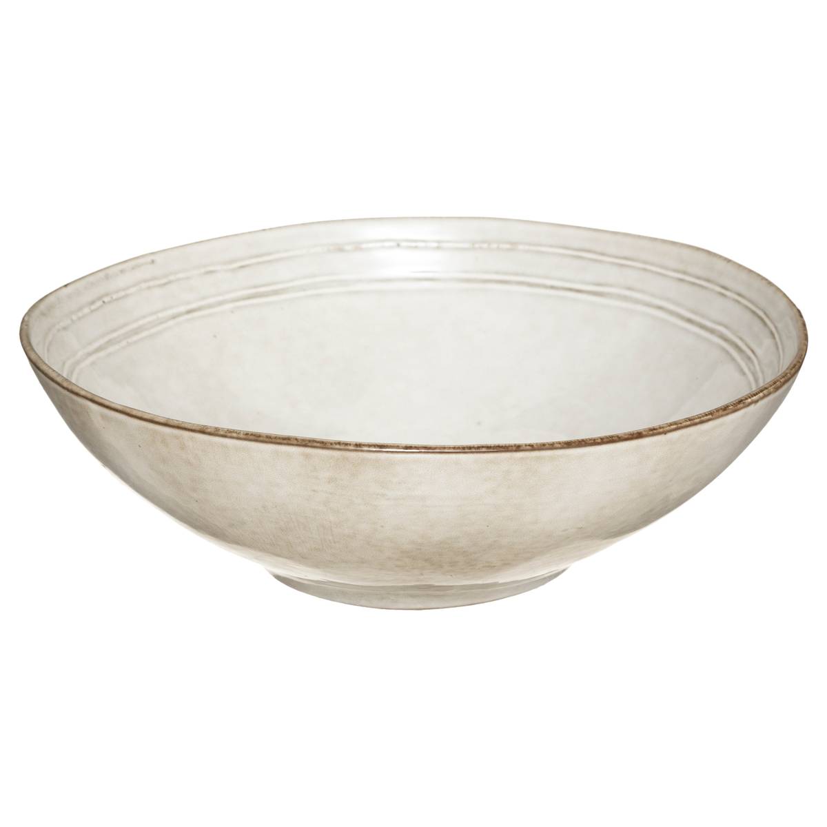 Salad bowl "Flower" D.24 cm, Grey