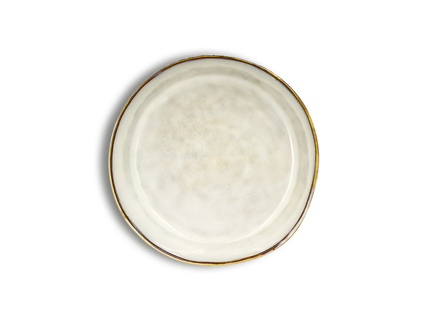 Ogo Living - Lot De 6 Assiettes Coupes Boral 20cm Beige Clair En Grès