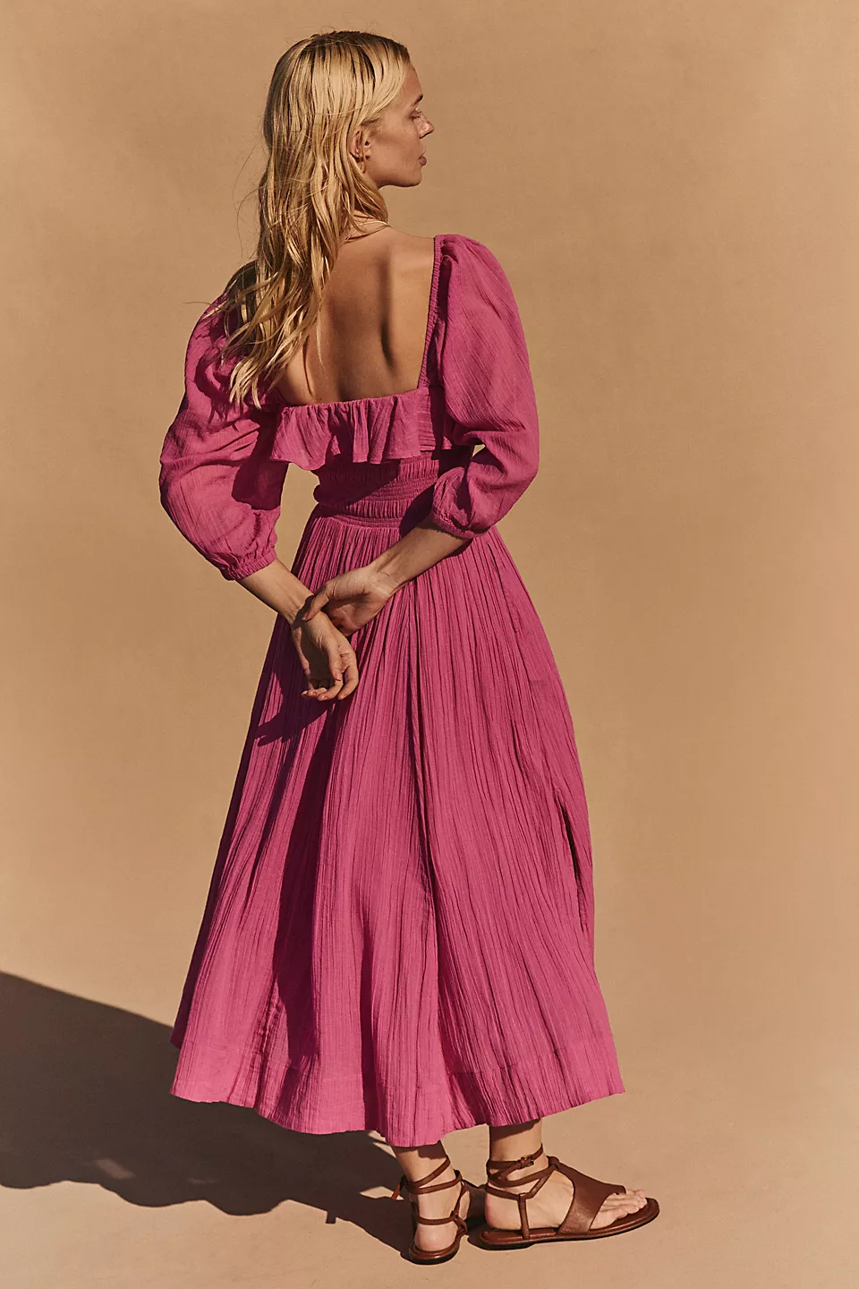 Oasis Midi Dress-Island Flower