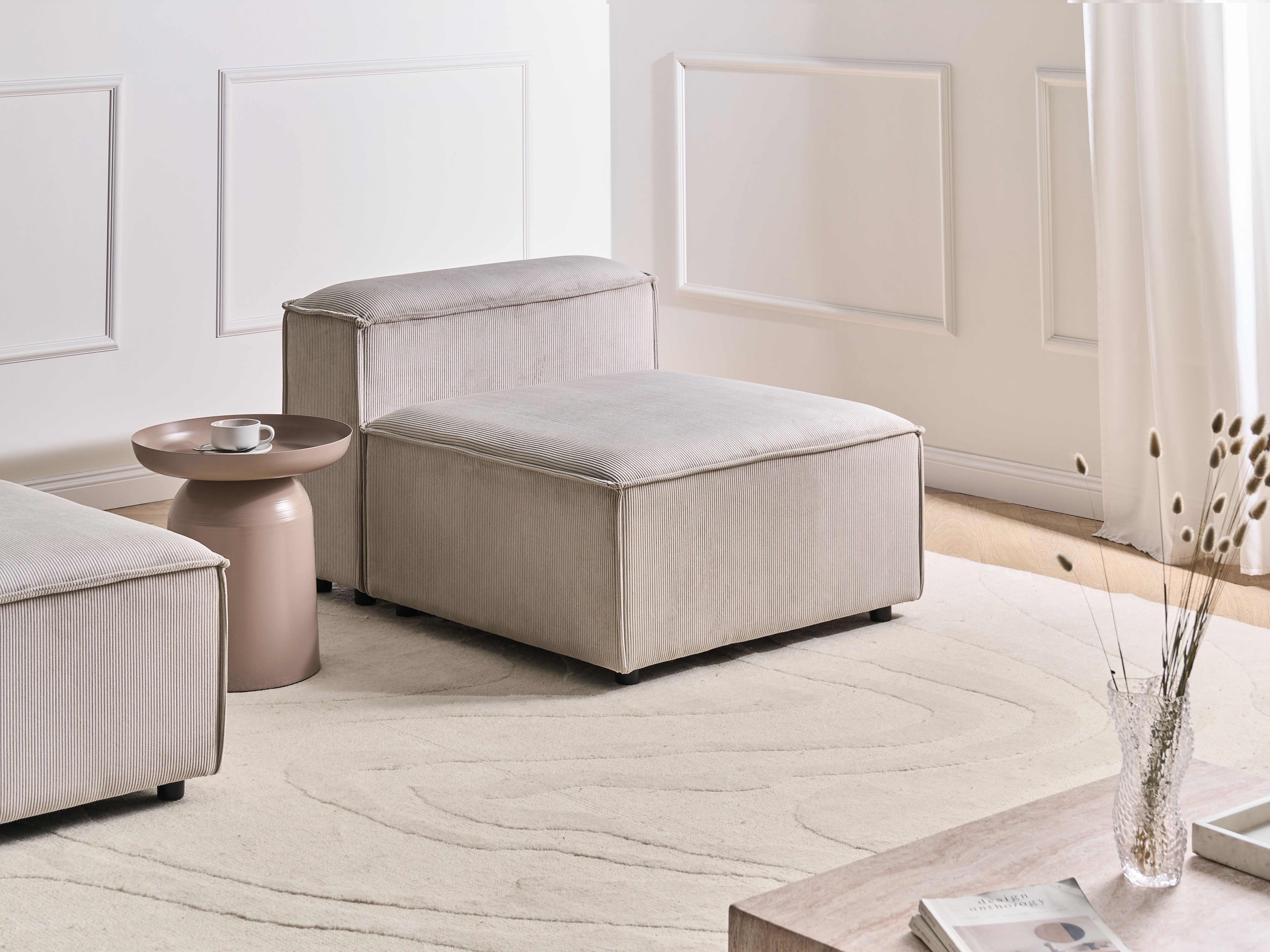 1-Seat Section ARDAL Corduroy Taupe