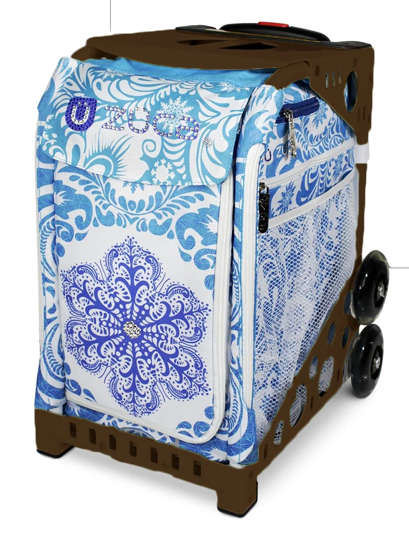 Zuca 18" Sport Bag - Ice Garden (Limited Edition) with Flashing Wheels (Black Frame) - Image 11