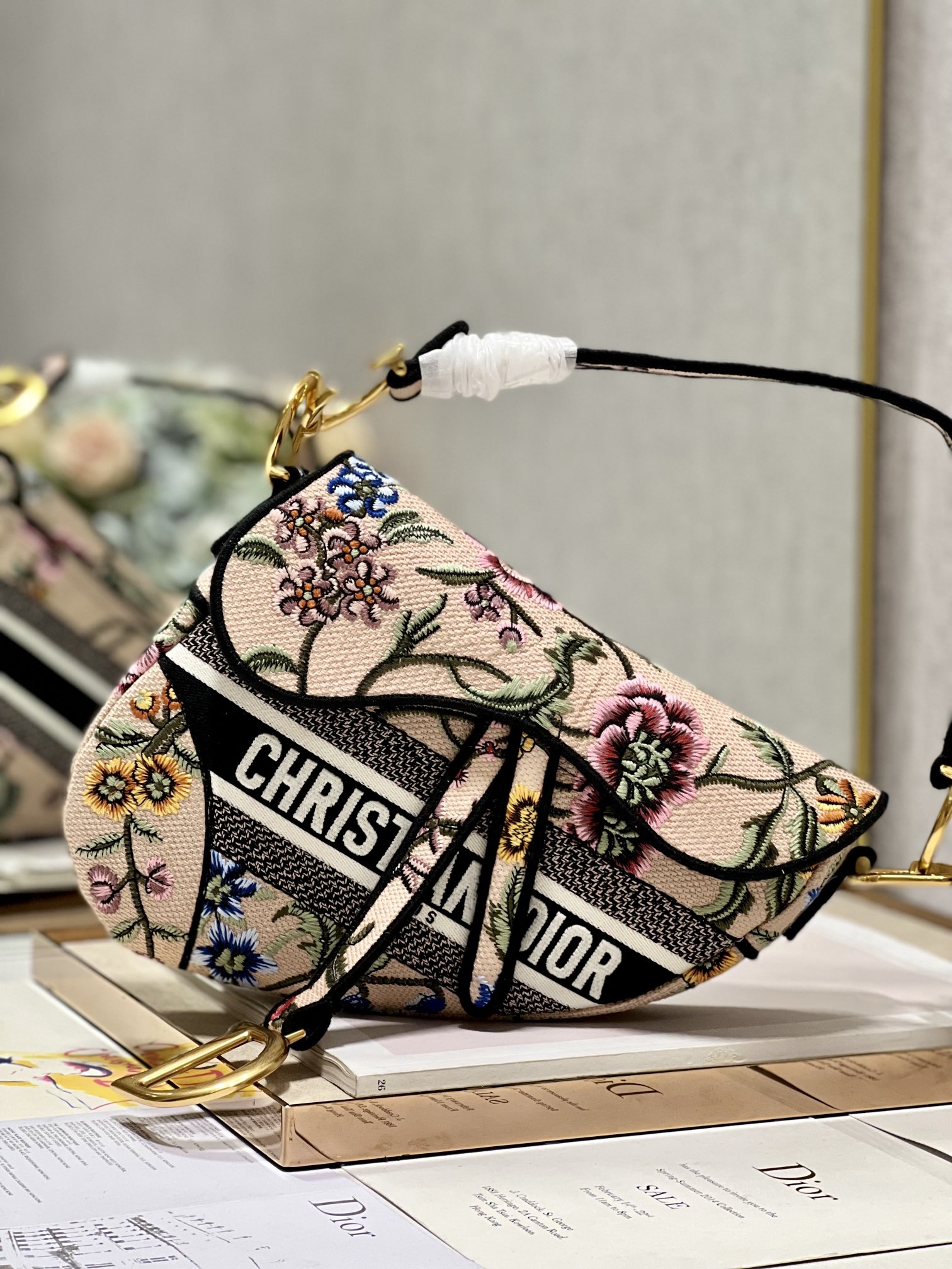 Christian Dior Saddle Bag Beige For Women 10in/25.5 cm1:1High-quality replica