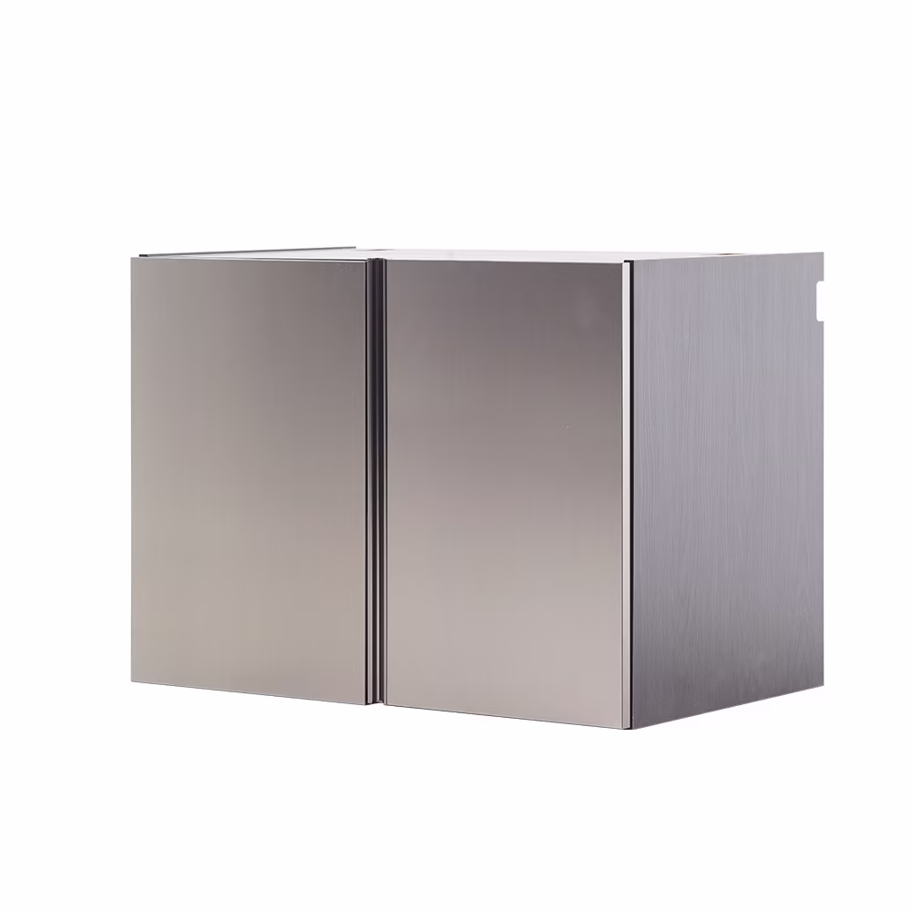 7-Piece Storage Cabinet Set, Modern Style Kitchen Furniture Set with Stand Cupboard and Console Table, Wall-Mounted or Free-standing Cabinet Set for Living Room, Kitchen, Dark Gray - Image 9