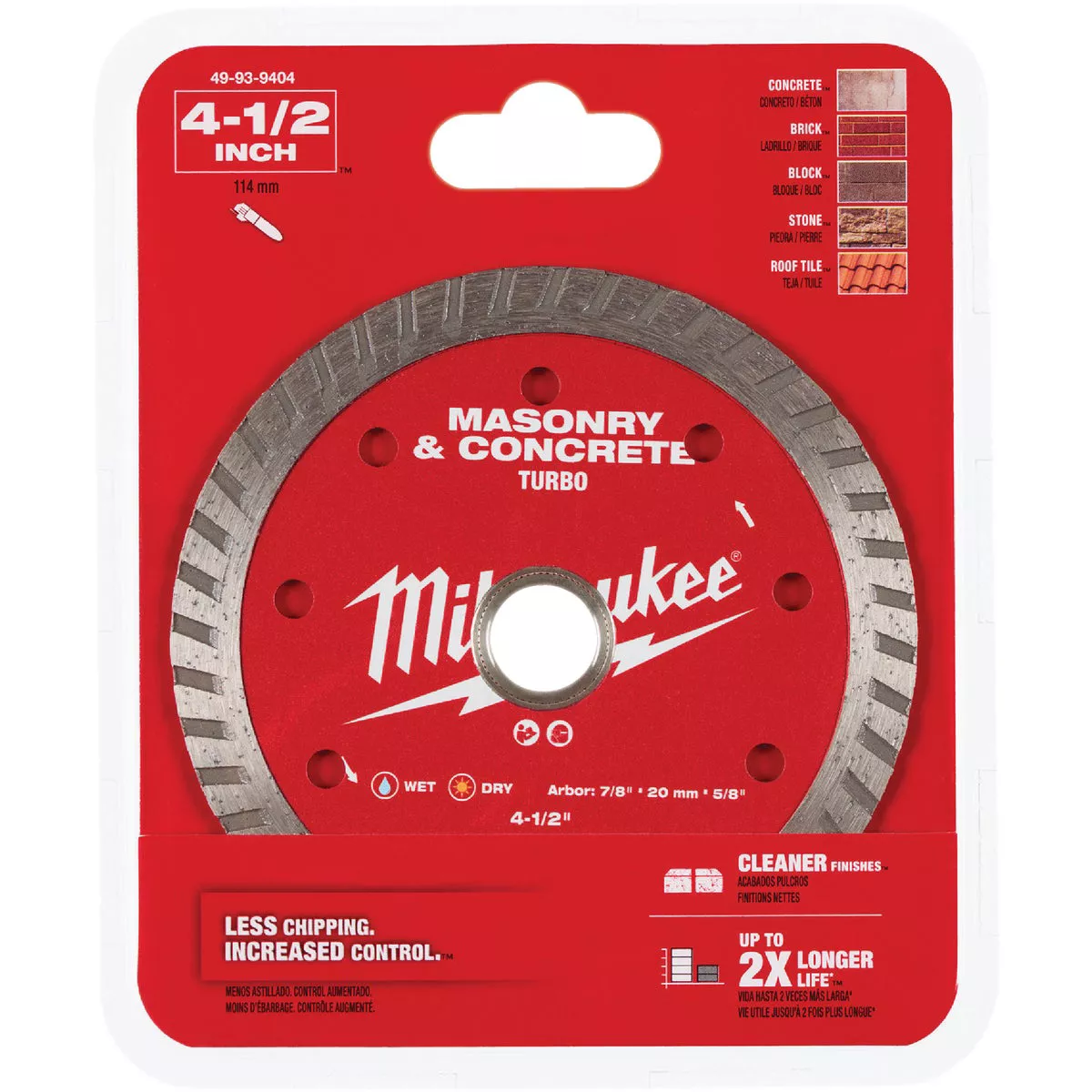 Milwaukee 4-1/2 In. Turbo Rim Masonry & Concrete Diamond Blade