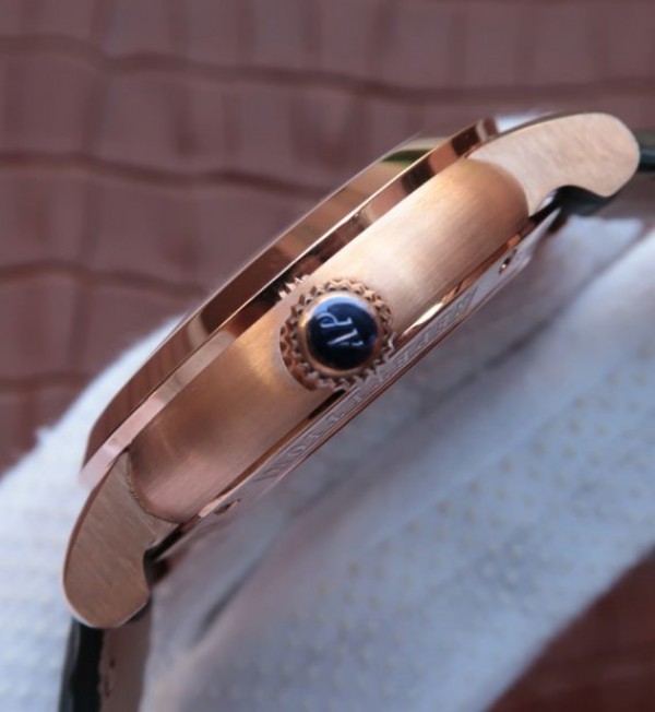 Replica Audemars Piguet Jules Audemars Skeleton Tourbillon RG Dial Leather Strap - Top club