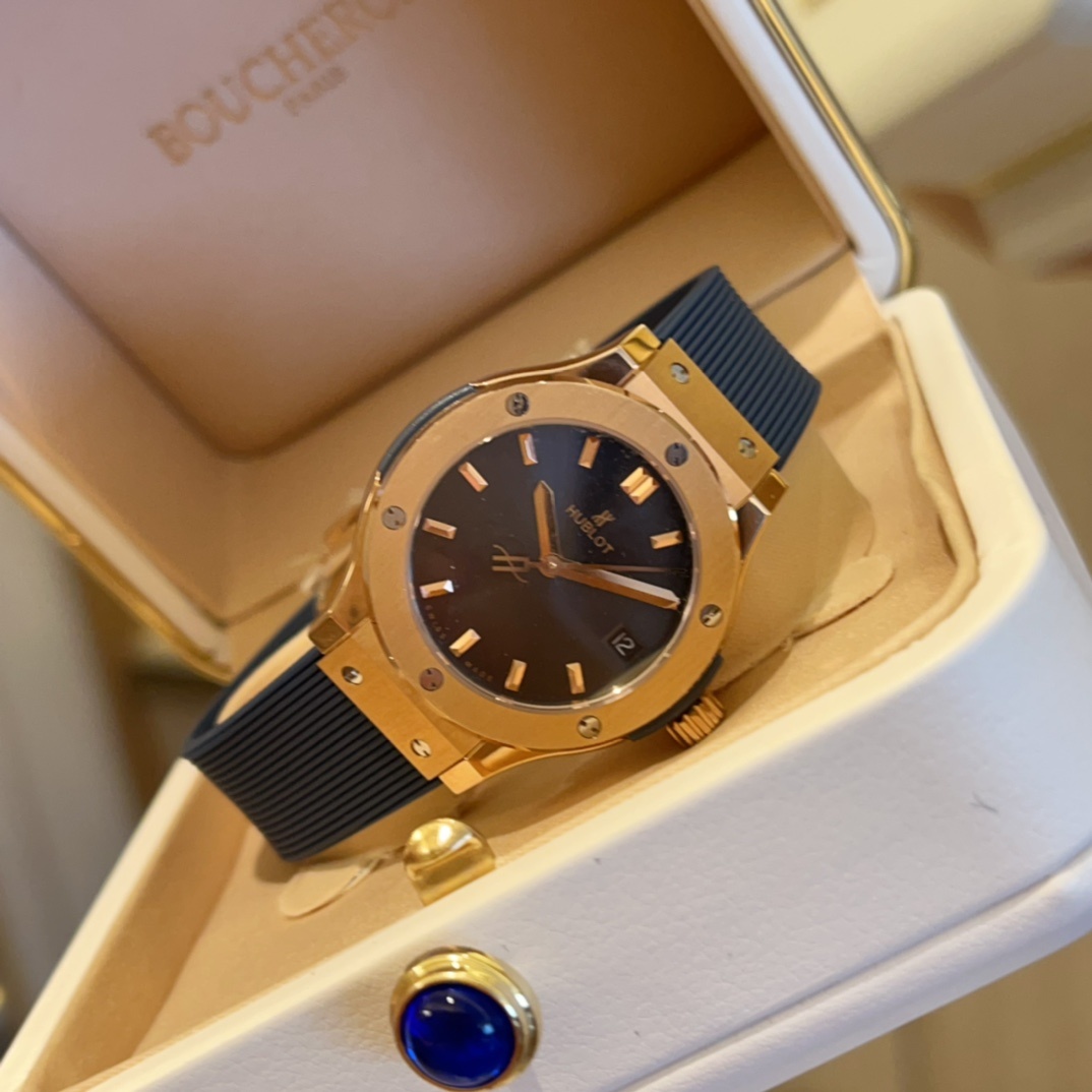 Hublot Classic 33mm High-End Women's Watch(1:1 replica) - Elite Watch Atelier