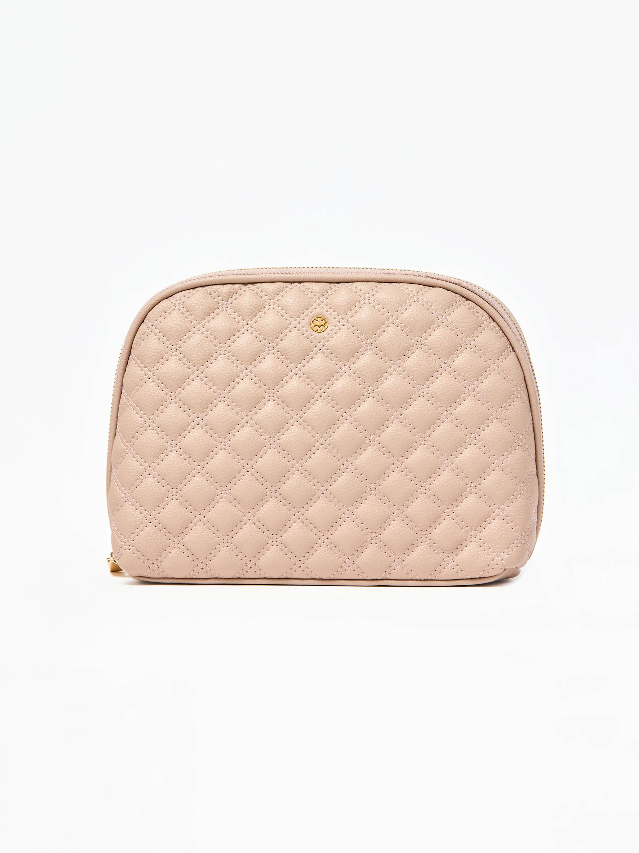 Large Quilted  Essential Pouch | Tan