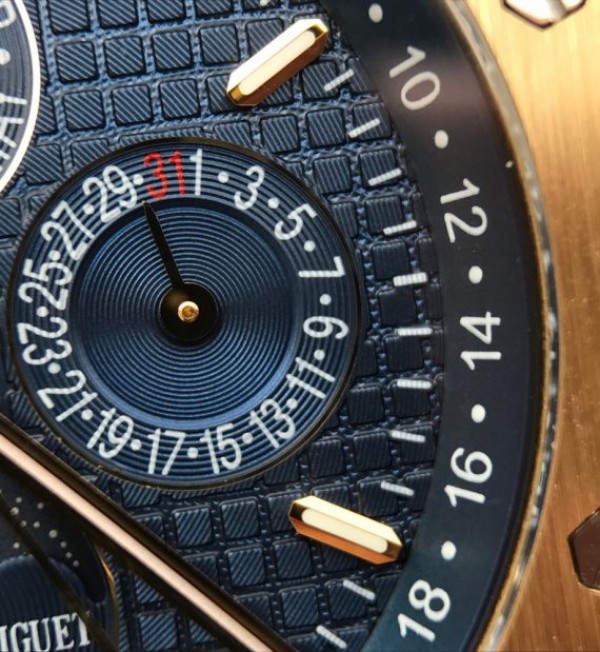 Replica Audemars Piguet JF Royal Oak 41mm 26574 YG Blue Textured Dial A5134 - Top club