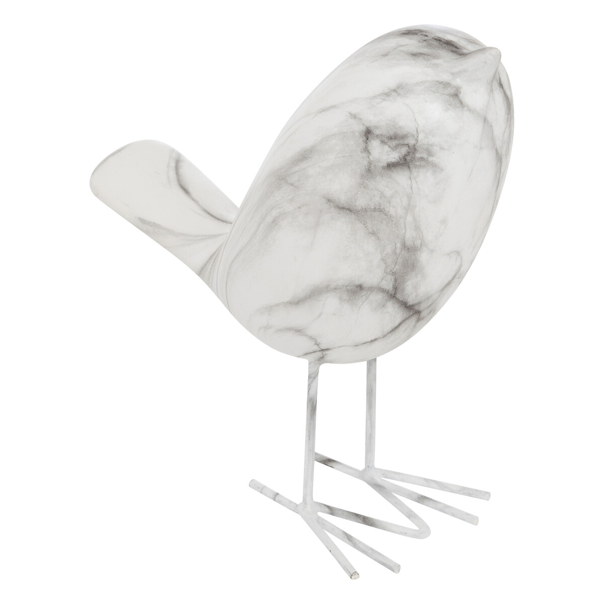 Bird statuette "Olen" White, H.19 cm