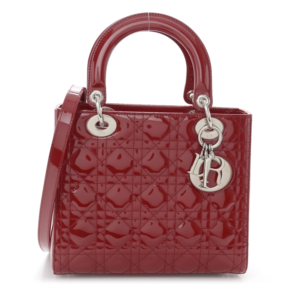 Get the Perfect Superfake Dior Dark Red Medium Lady Dior Bag