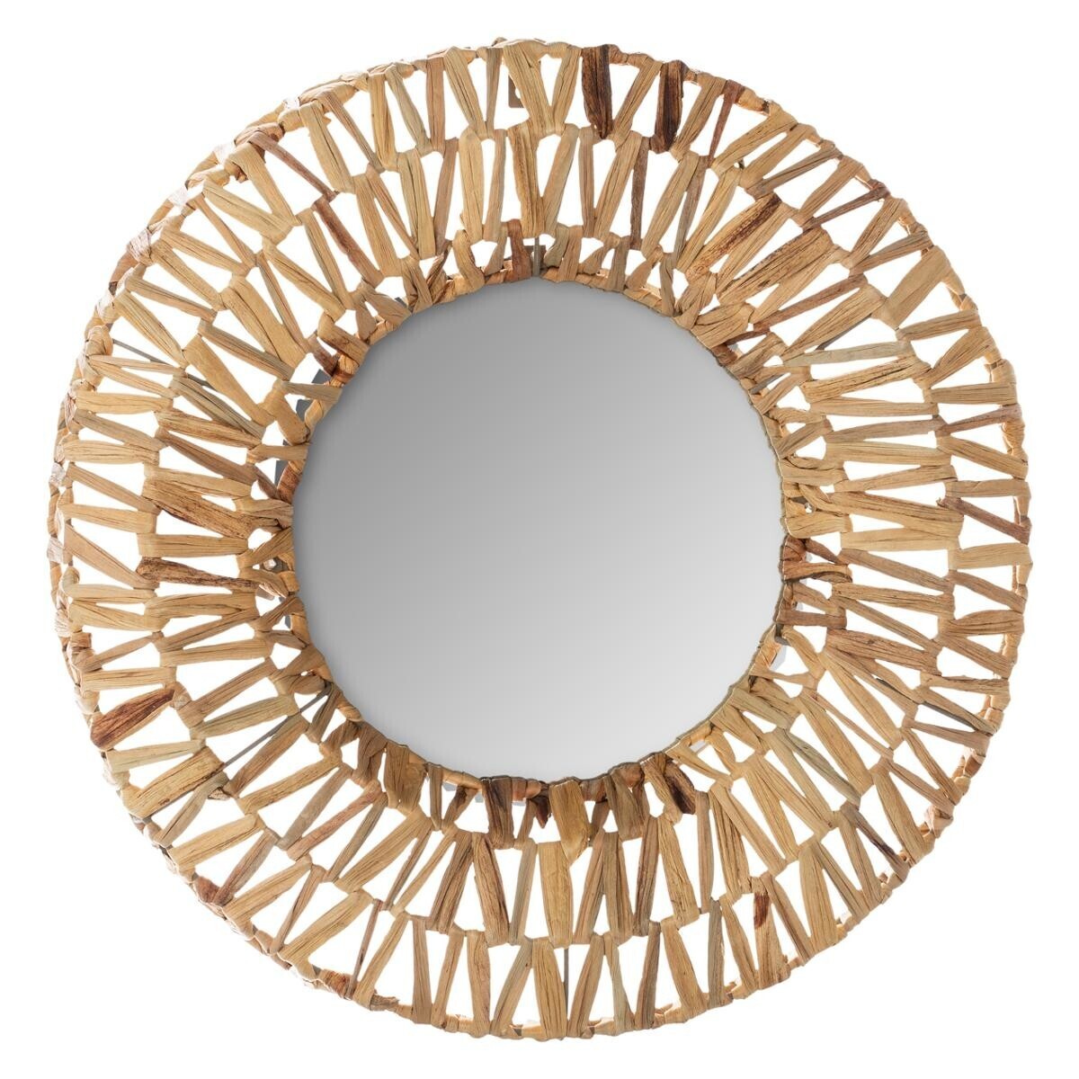 Woven mirror "Beatriz" Natural fibre, D.45 cm