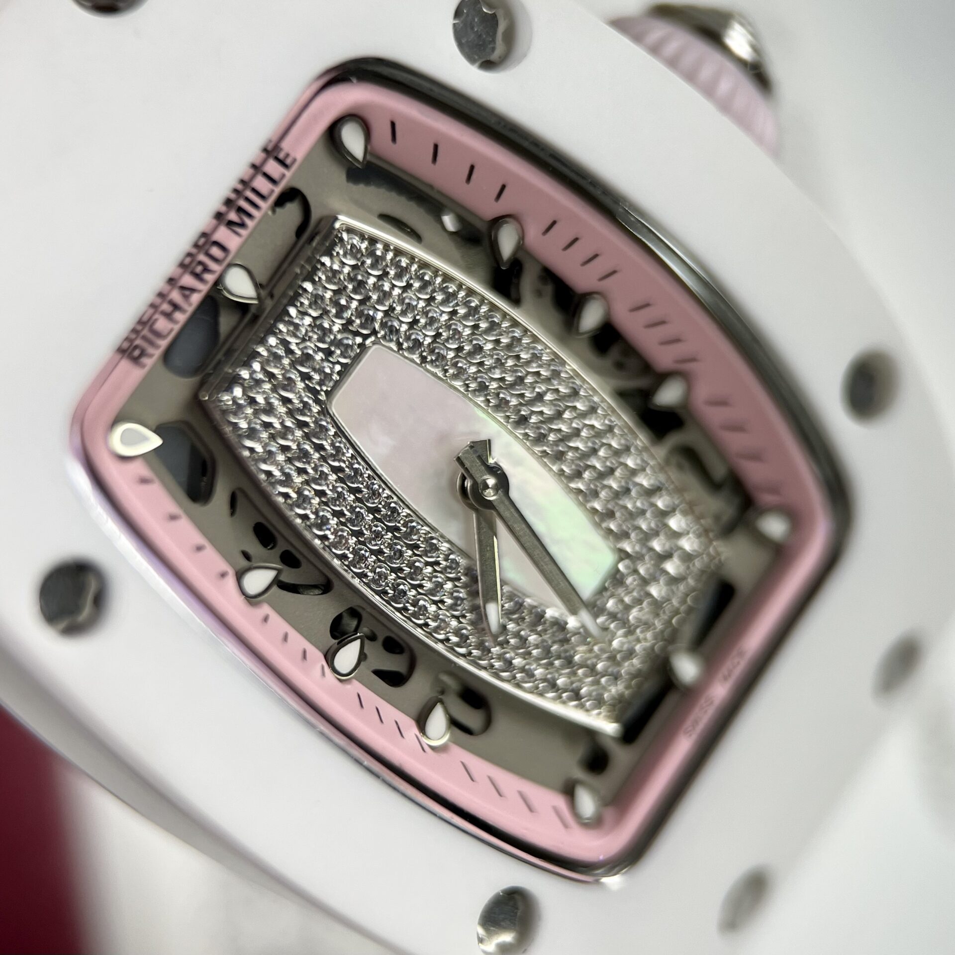 Richard Mille RM07-01 Ceramic Replica 1:1 Watch Rubber Strap 36mm - Top club