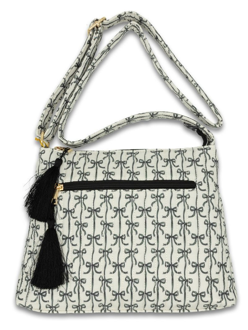 0126-BAG-QLTD-CRSBDY-BLKBOW - Simply Southern Outlet