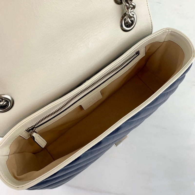 Replica Gucci Gg Marmont Small Shoulder Bag 443497 Blue1:1High-quality replica