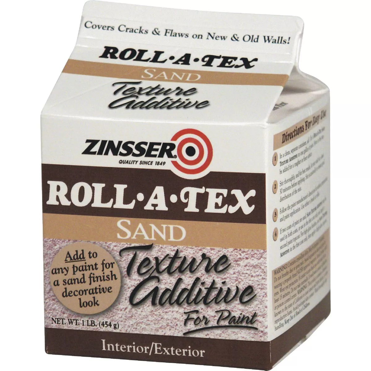 Zinsser Roll-A-Tex Sand Finish Texture Paint Additive, 1 Lb.