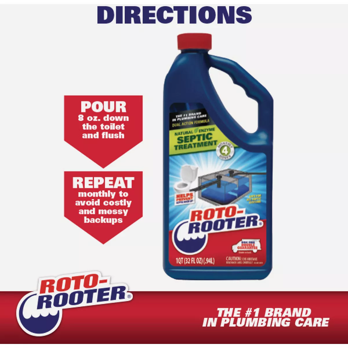 Roto-Rooter 64 Oz. Septic Treatment