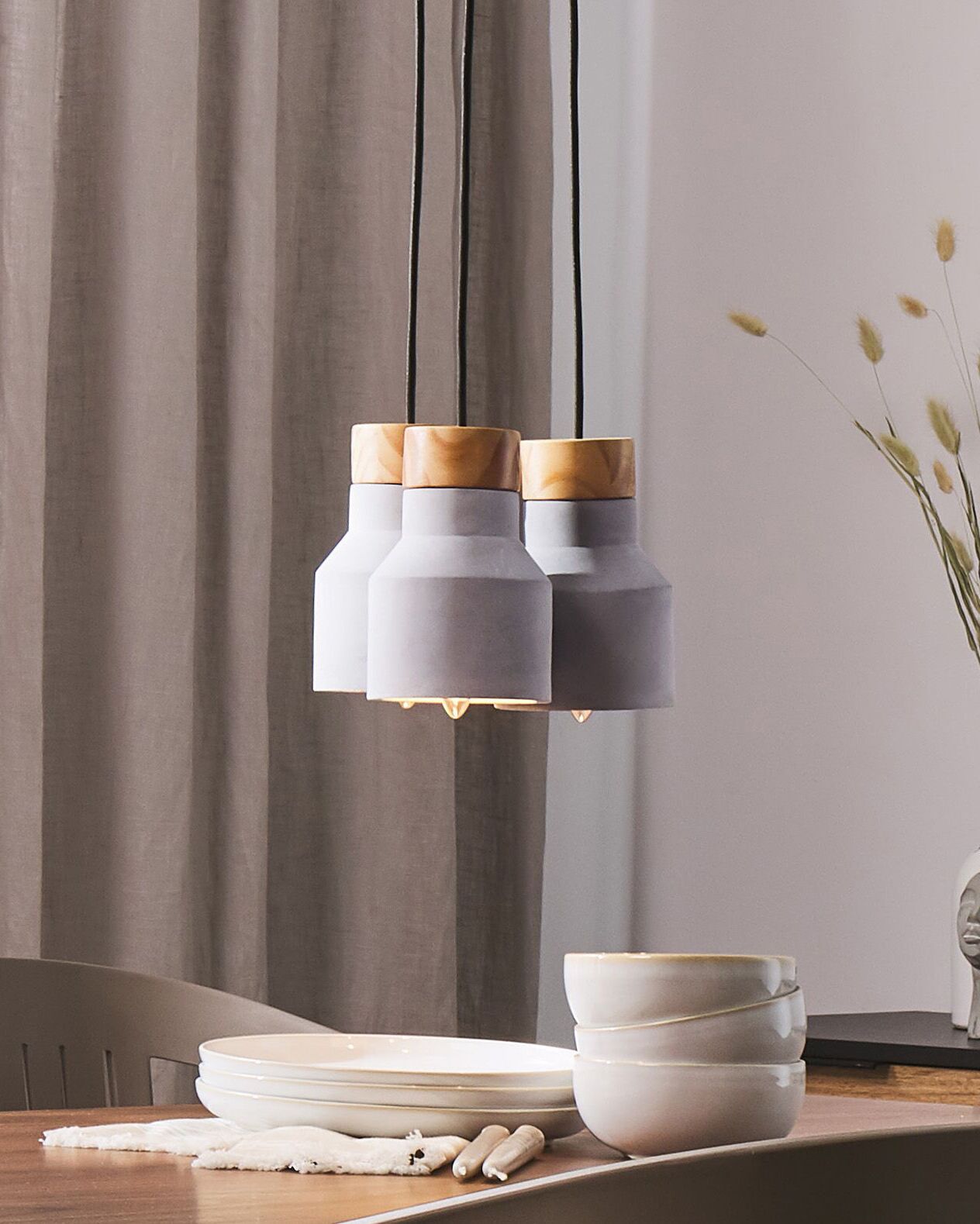 Pendant Lamp BAHT Concrete Grey