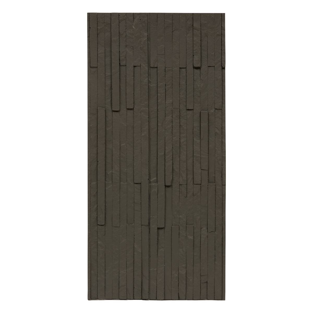 Slate effect wall sticker "Cary" Dark gray, 58x28 cm