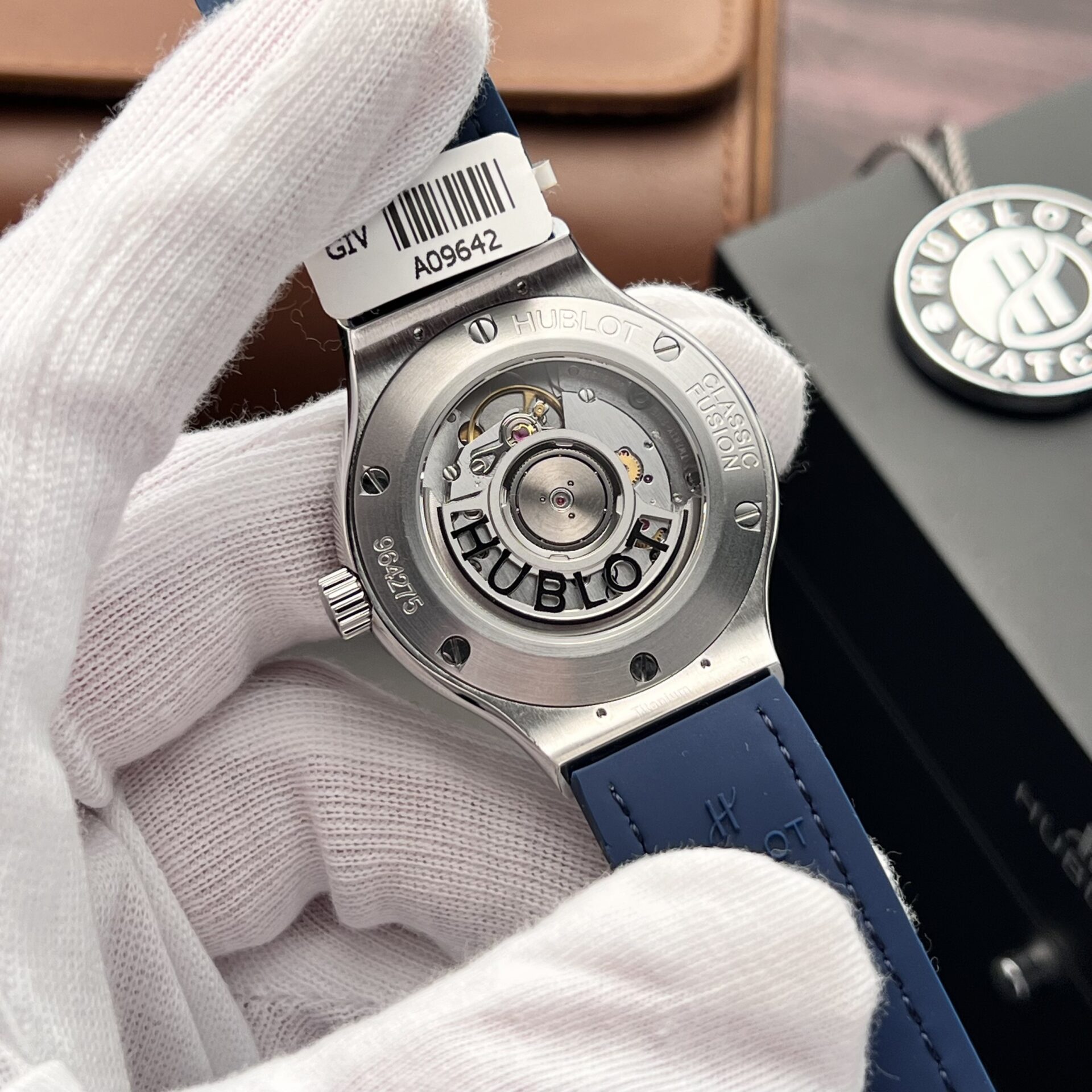 Hublot Replica 11 Watch Classic Fusion Full Moissanite Diamond Case Charcoal Blue 38mm - Top club