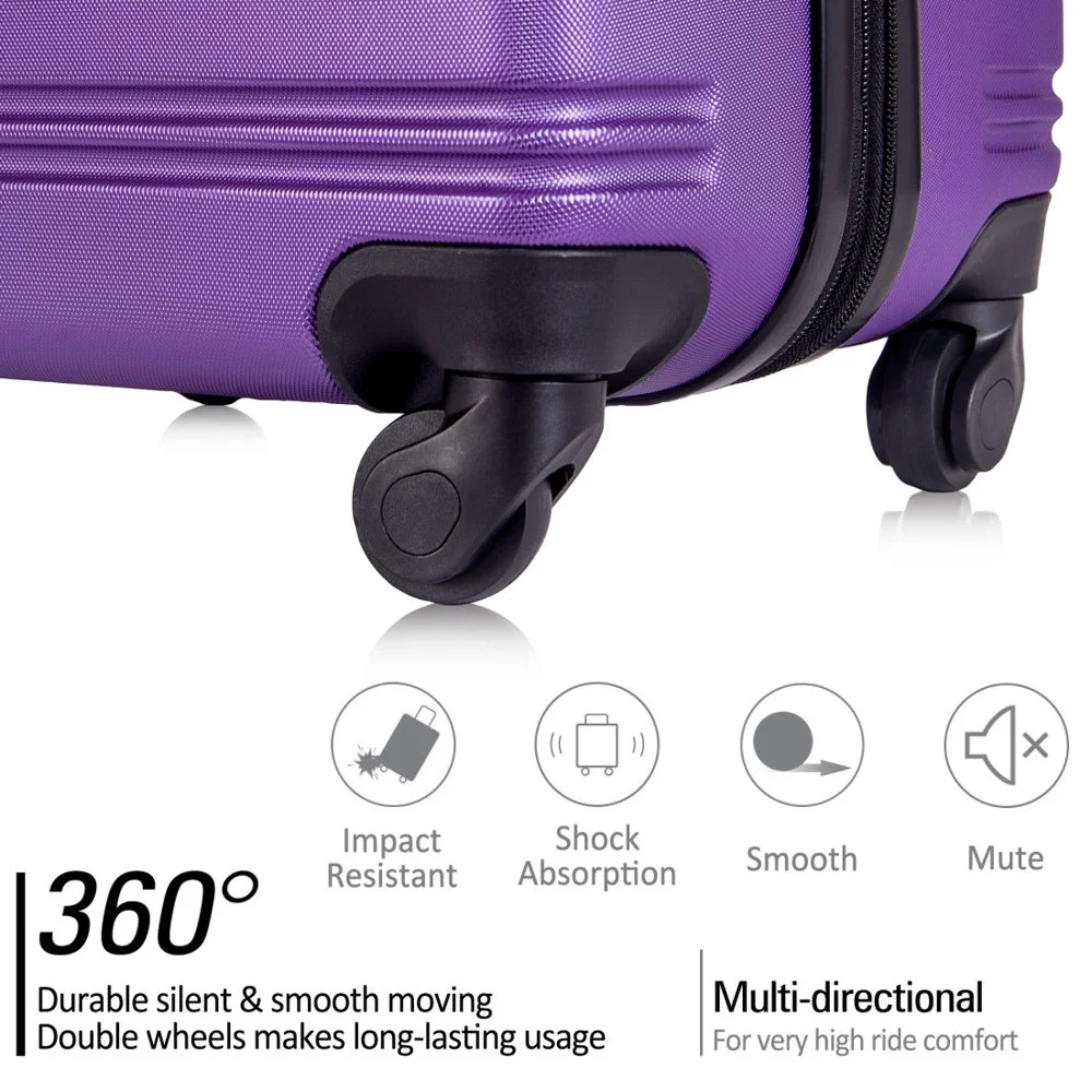 Tcbosik Luggage Sets, 3 Piece Set Hardside Suitcases with Spinner Wheels, 20/24/28 Travel Luggage Lightweight, Dark Blue - Image 15
