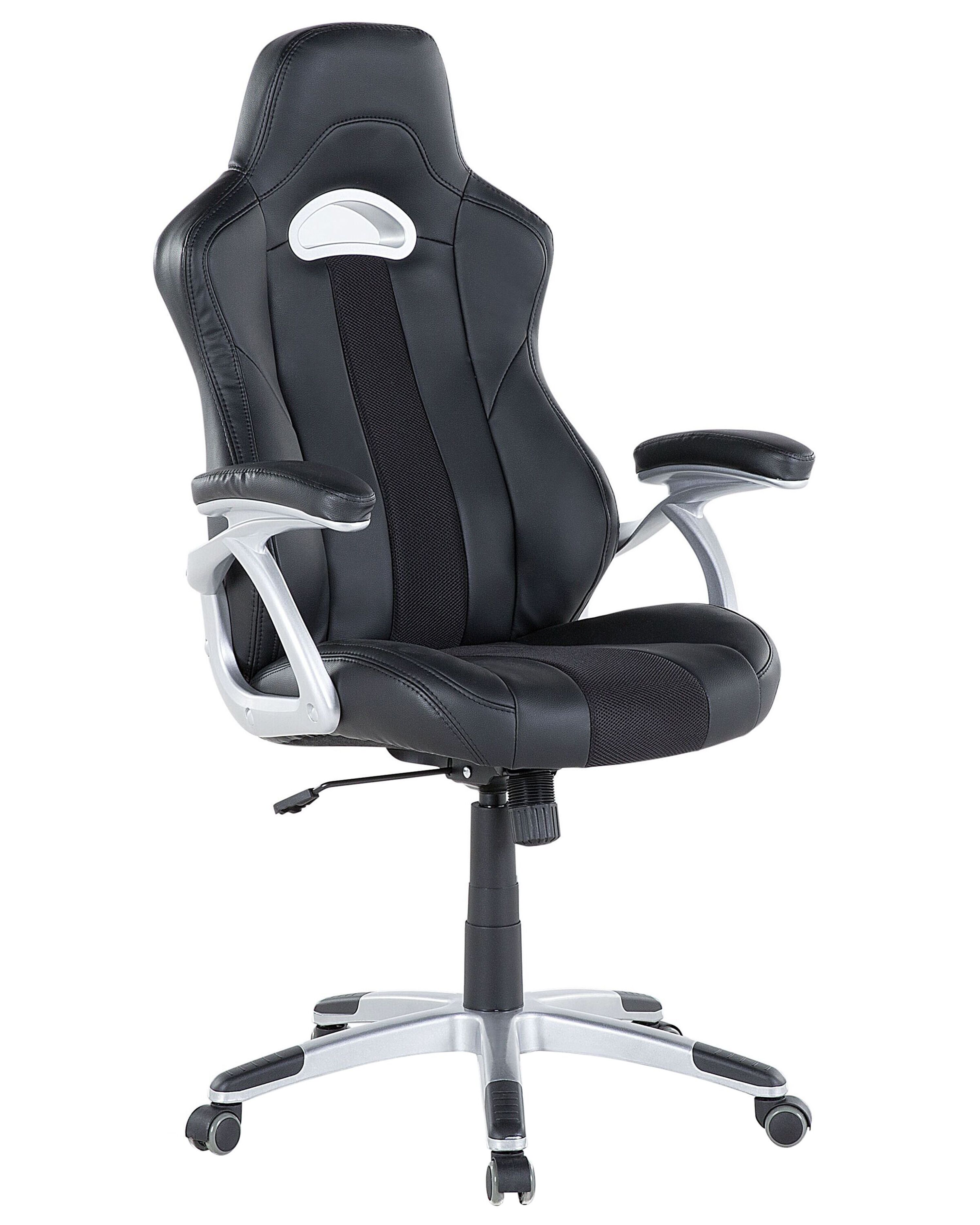 Office Chair ADVENTURE Faux Leather Black