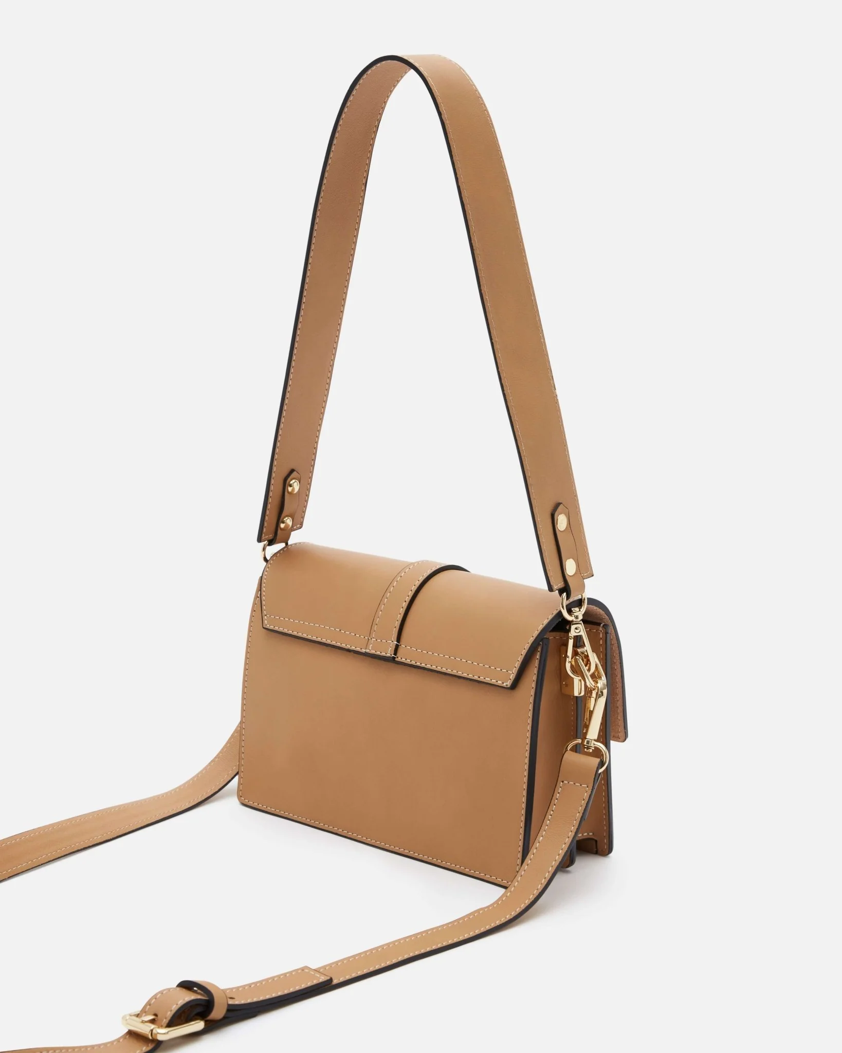 SAC SERENA SABLE - Sac en cuir double anse