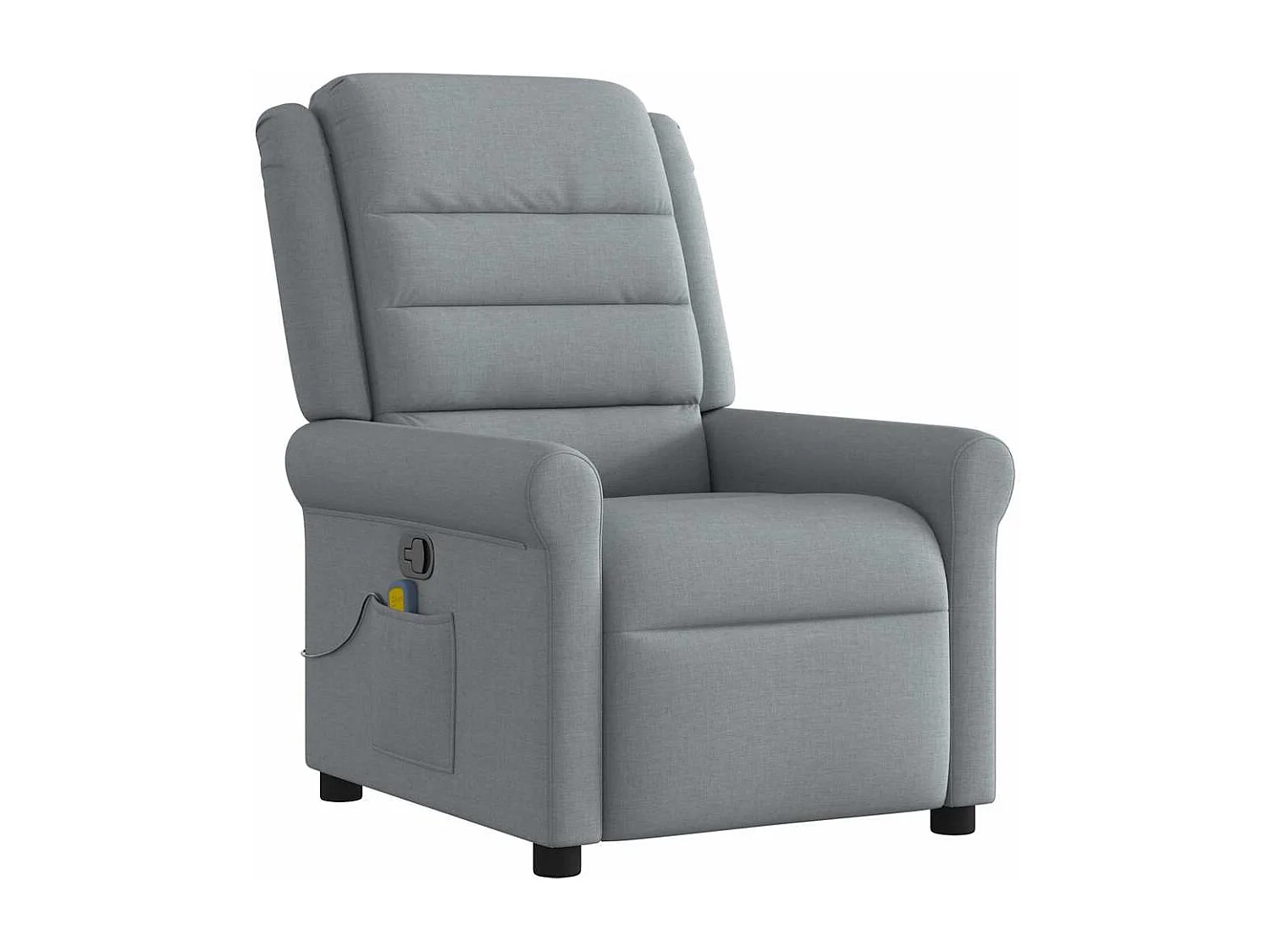 Fauteuil inclinable-Chaise de relax-Fauteuil de Massage Gris clair Tissu SHL5350