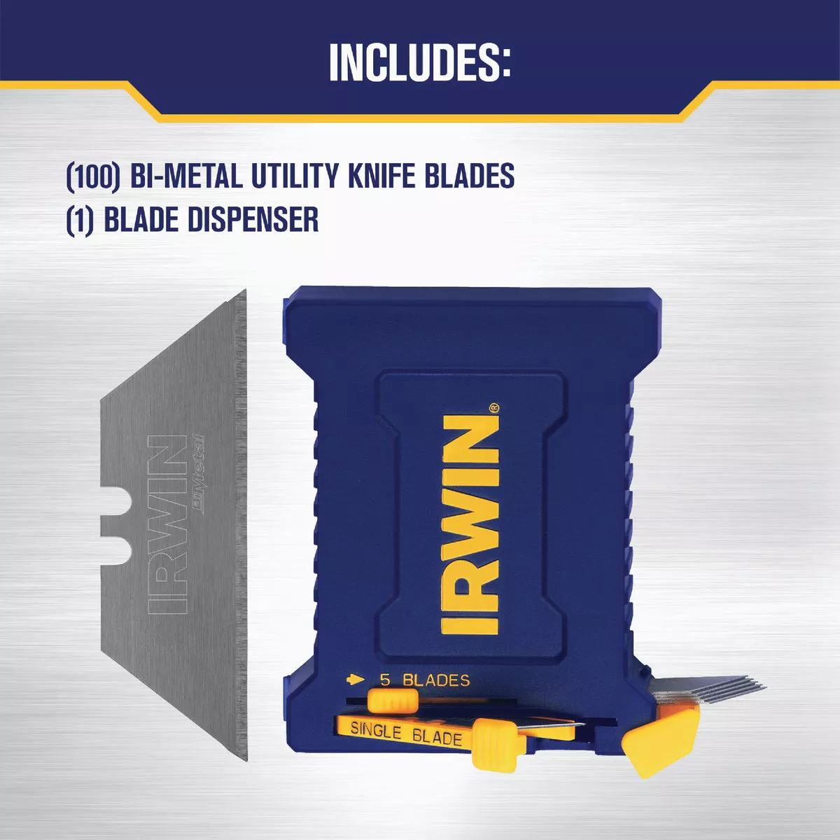 Irwin Blue Blade 2-Point 2-3/8 In. Utility Knife Blade (100-Pack)