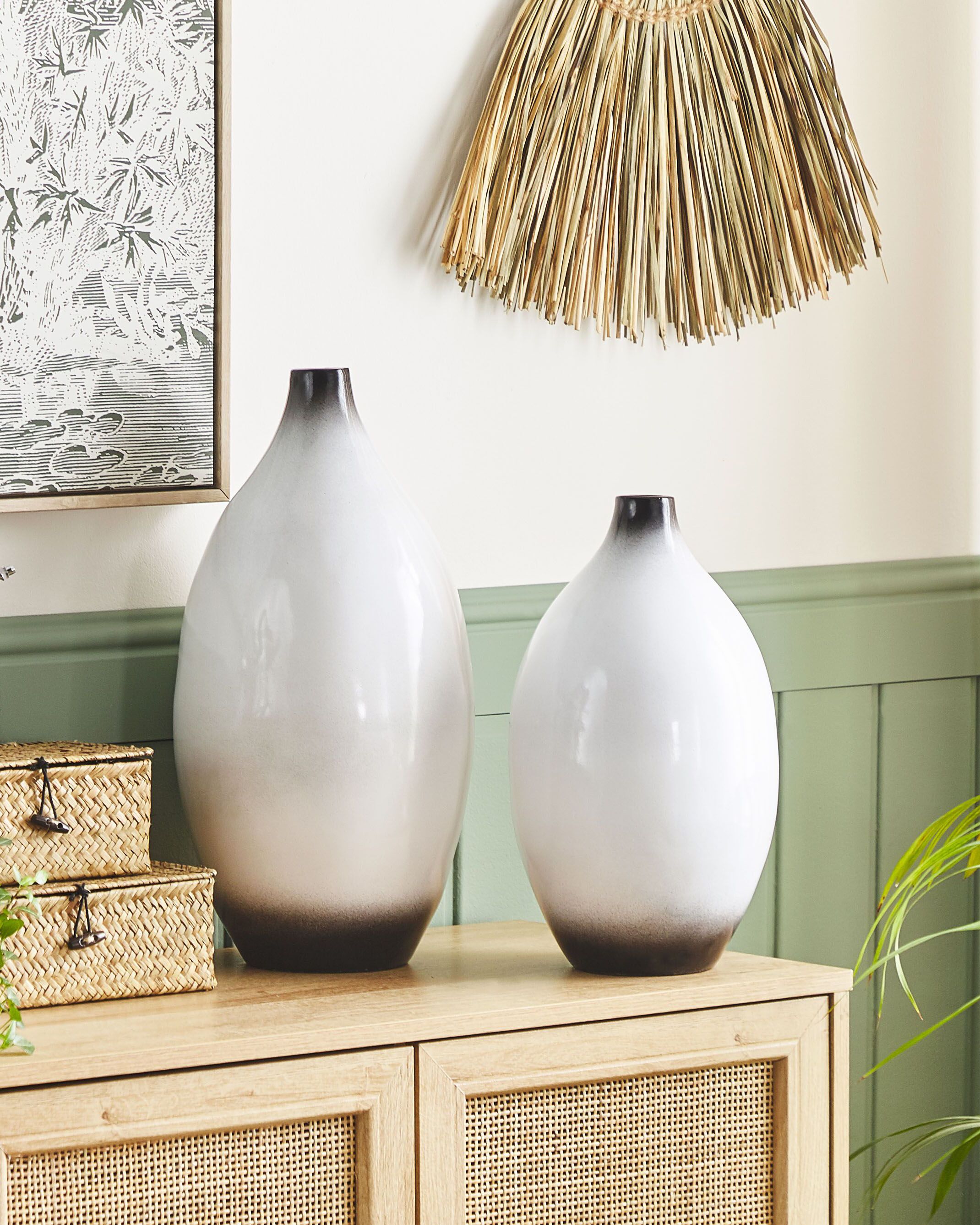 Decorative Vase BAEZA Ceramic 46 cm White