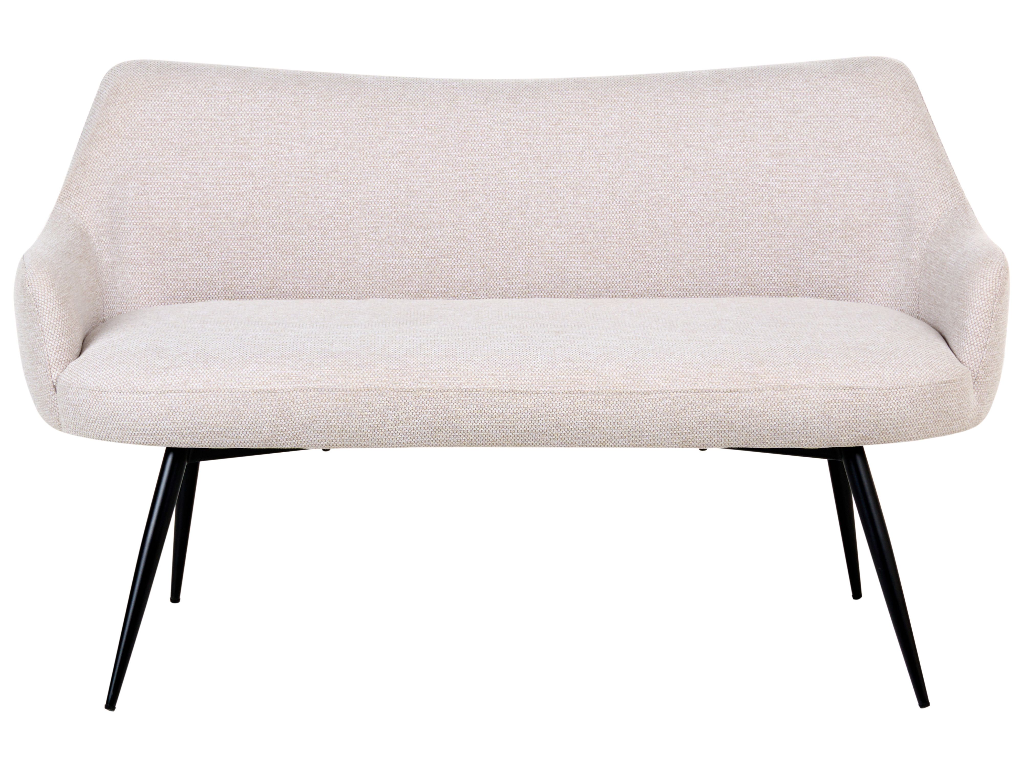 Dining Bench 2 Seater ARENDAL Fabric Beige