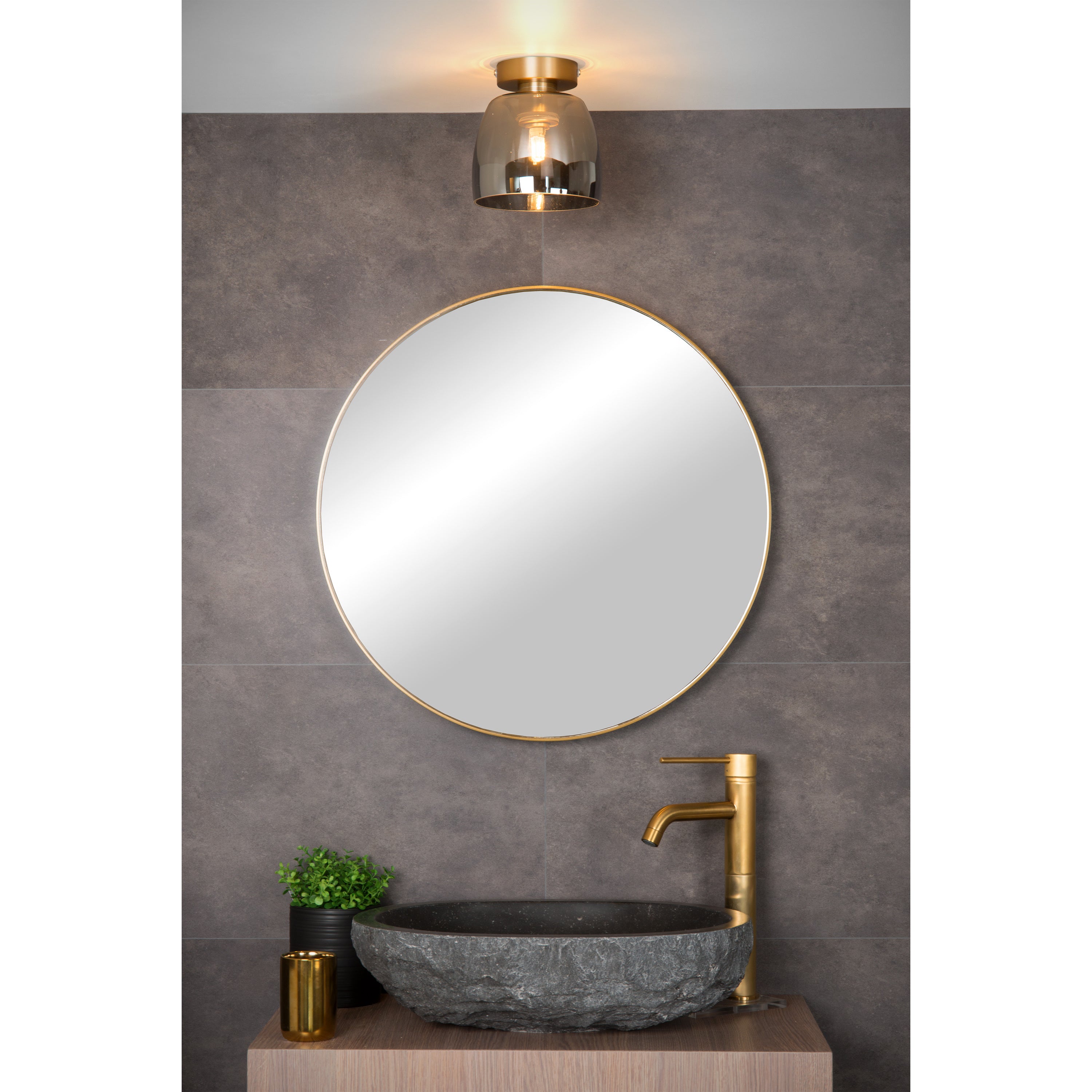Lucide TYLER - Plafonnière Badkamer - Ø 16,1 cm -