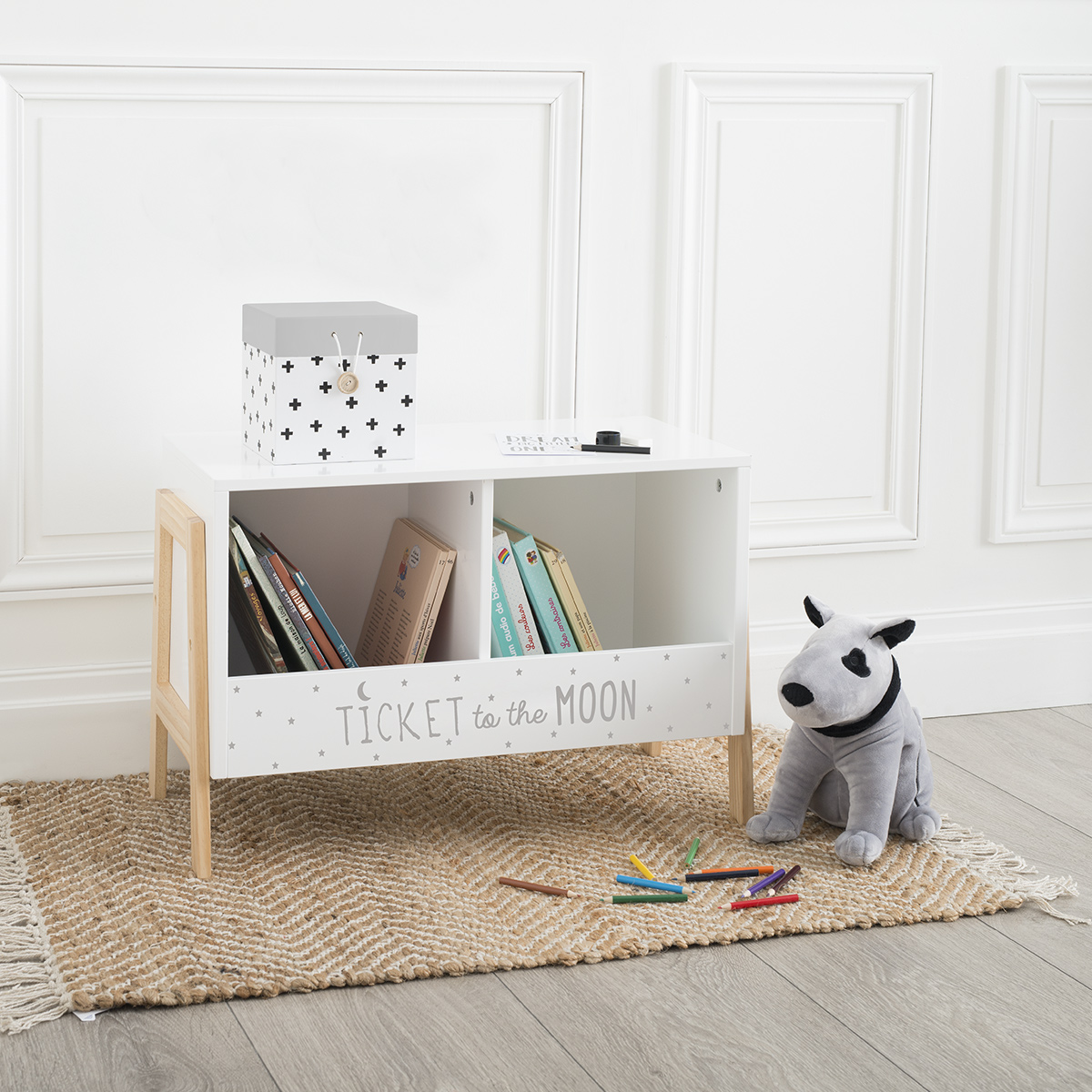 Children's bookcase White, H.40 cm