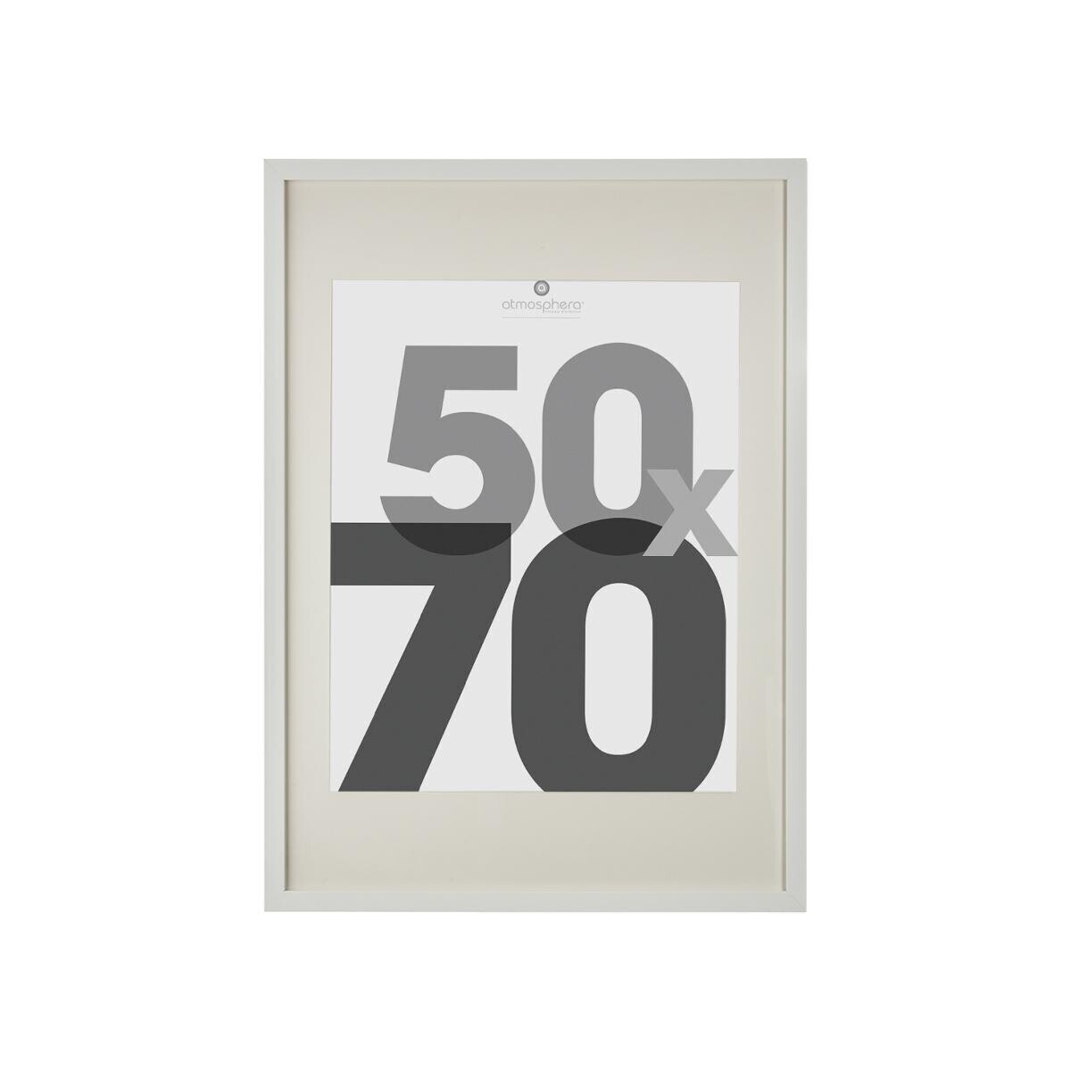 Wooden photo frame"Eva" White, 50x70 cm