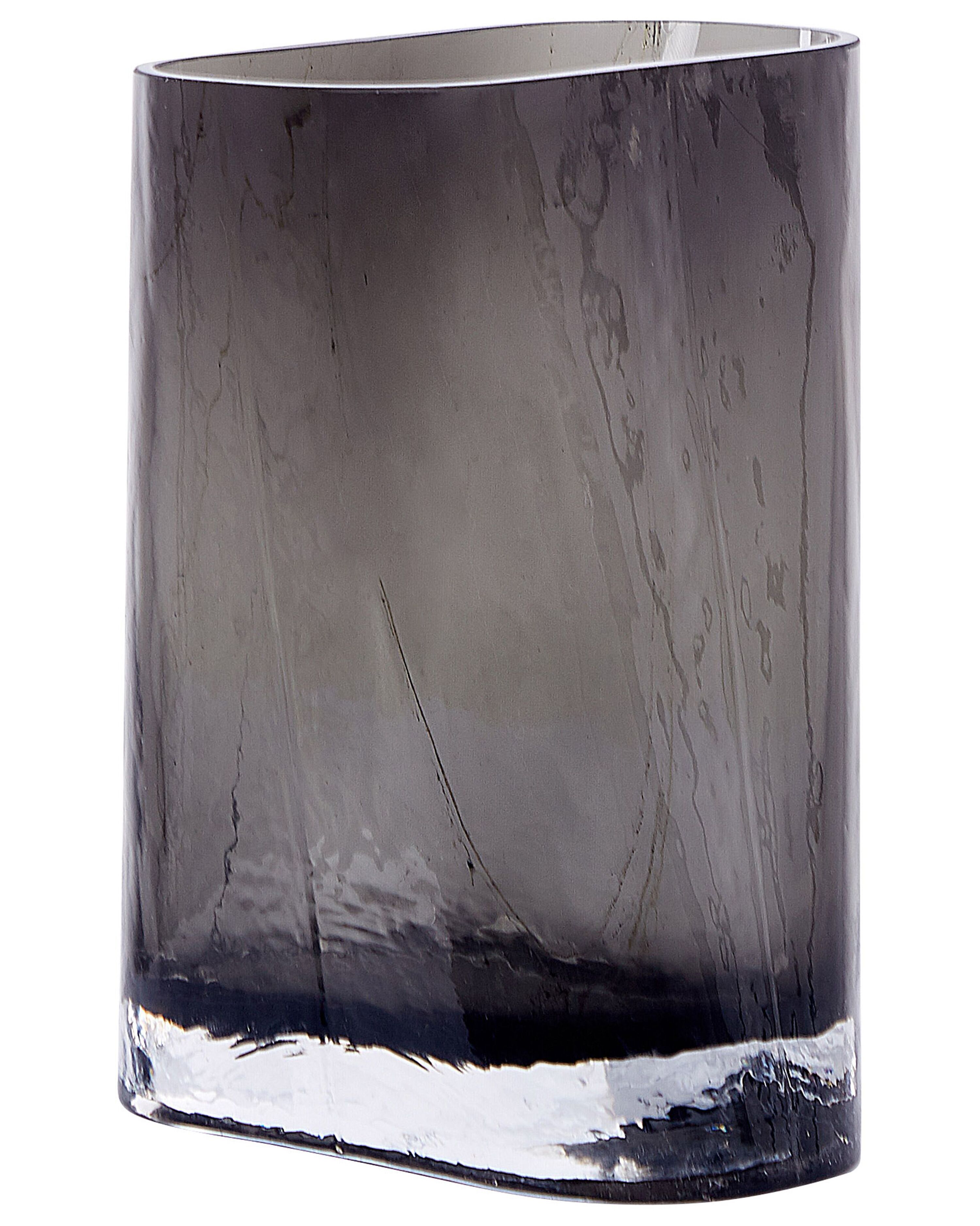 Flower Vase MITATA Glass 20 cm Grey