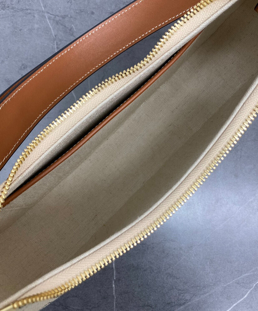 Celine Ava Bag In Denim With Celine All-Over Print Cream1:1High-quality replica