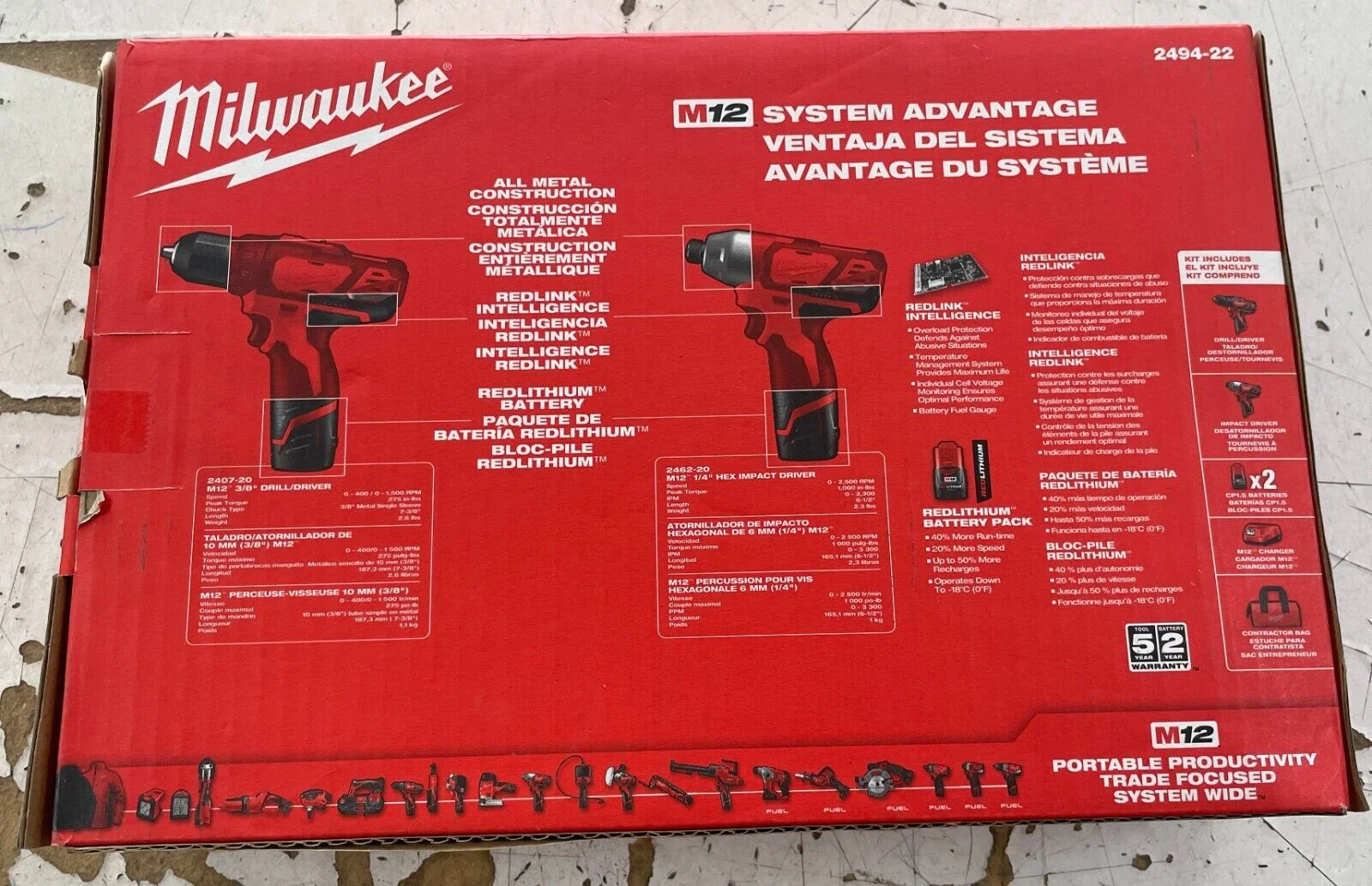 Milwaukee 2494-22 Kit with Free M12 2.0Ah Compact Battery - Image 5