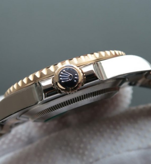 Replica Rolex Submariner 116613 LN Noob YG Wrapped Bezel YG Dial SS/YG Bracelet A3135 - Top club