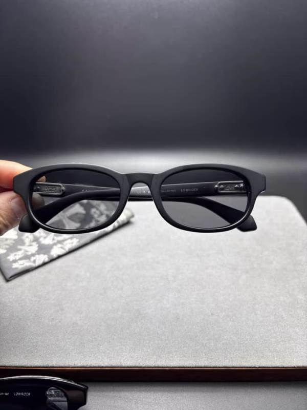Chrome Hearts Lowrider Matte Black Oval Glasses