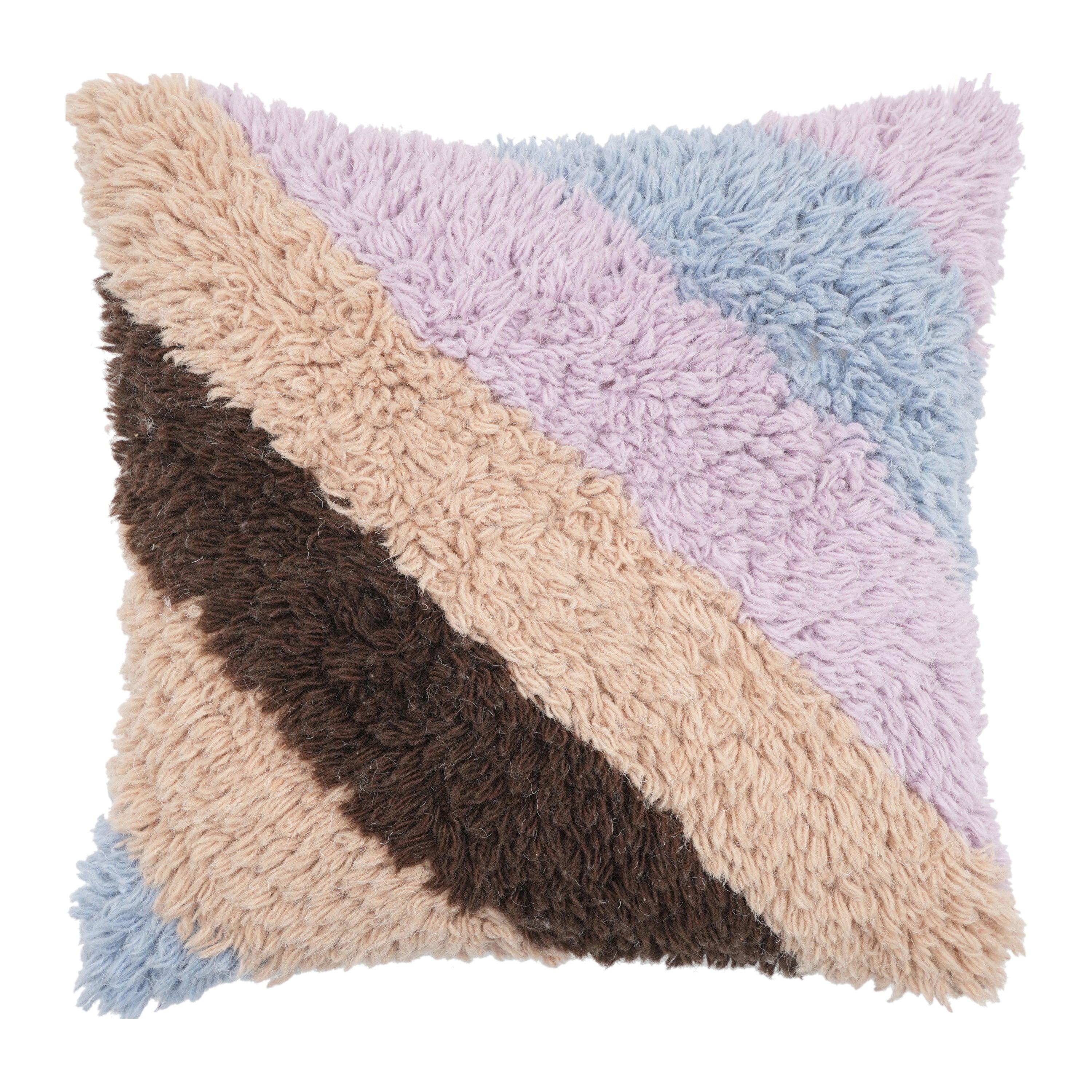 Blokker Strippi Sierkussen 50 x 50 cm - Lila / Blauw