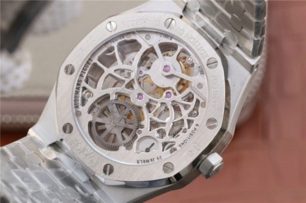 Replica Audemars Piguet Royal Oak Tourbillon Extra-Thin Openworked SS Skeleton Dial SS Bracelet - Top club
