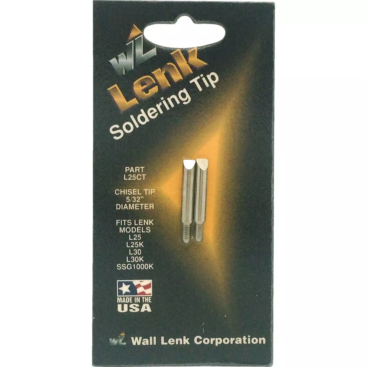 Wall Lenk 0.156 In. Soldering Iron Chisel Tip (2-Pack)