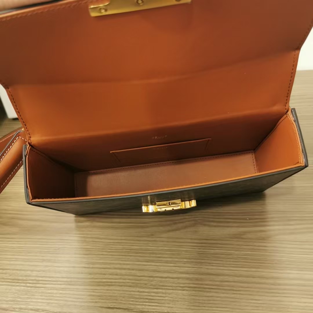 Celine Triomphe Box Top Handle Bag1:1High-quality replica
