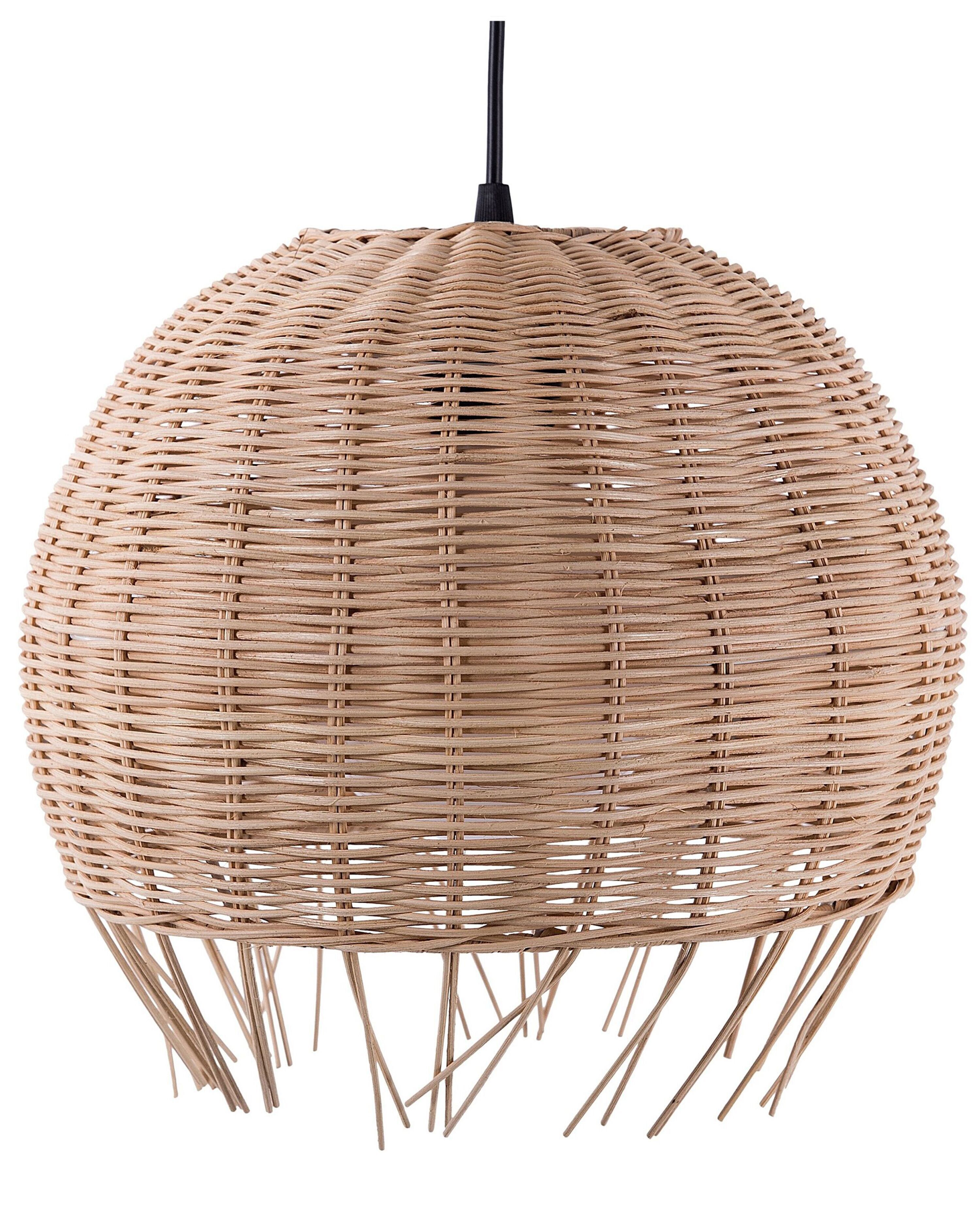 Pendant Lamp DRINO Rattan Light Brown