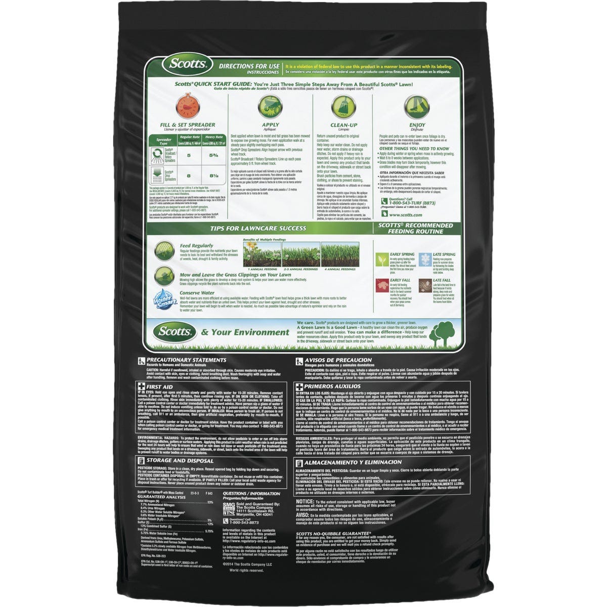 Scotts Turf Builder 25 Lb. 5000 Sq. Ft. Moss Control & Lawn Fertilizer